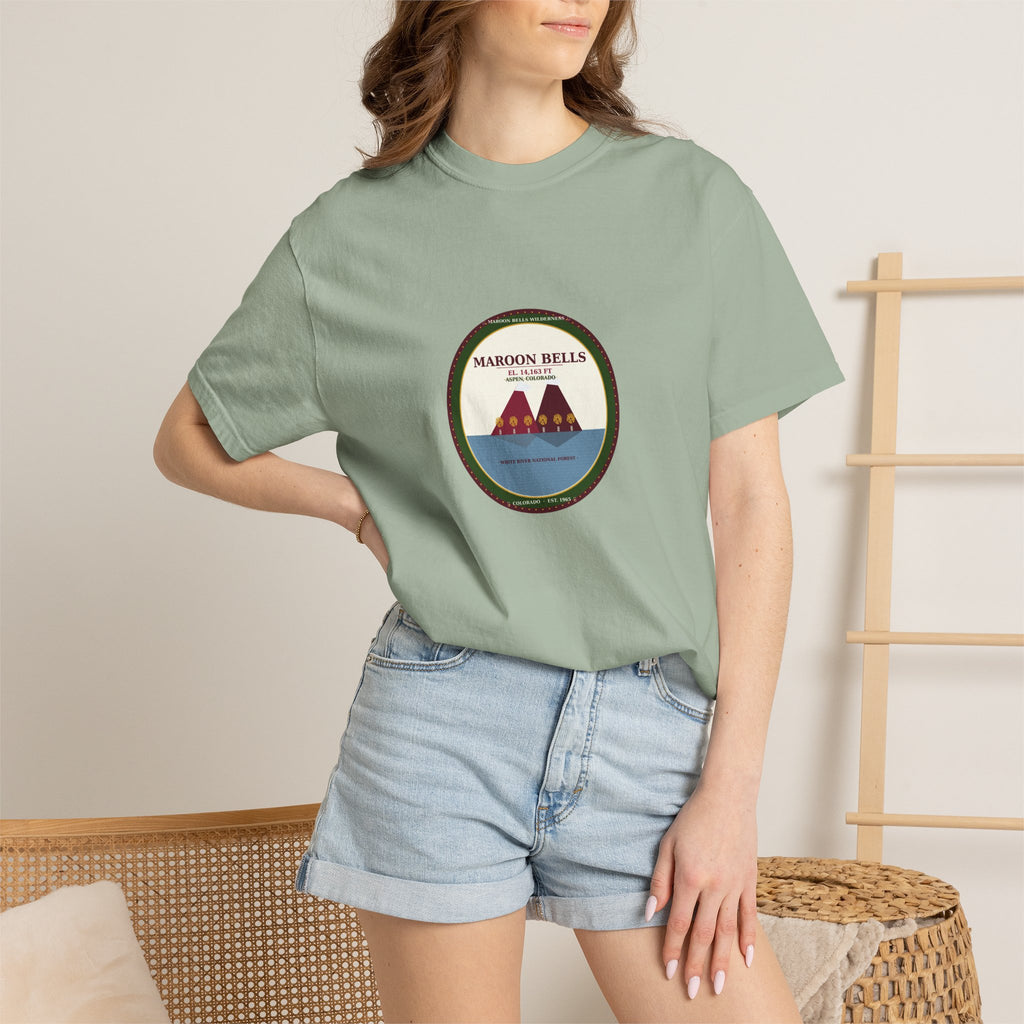 Maroon Bells Badge Tee — Colorado 14er