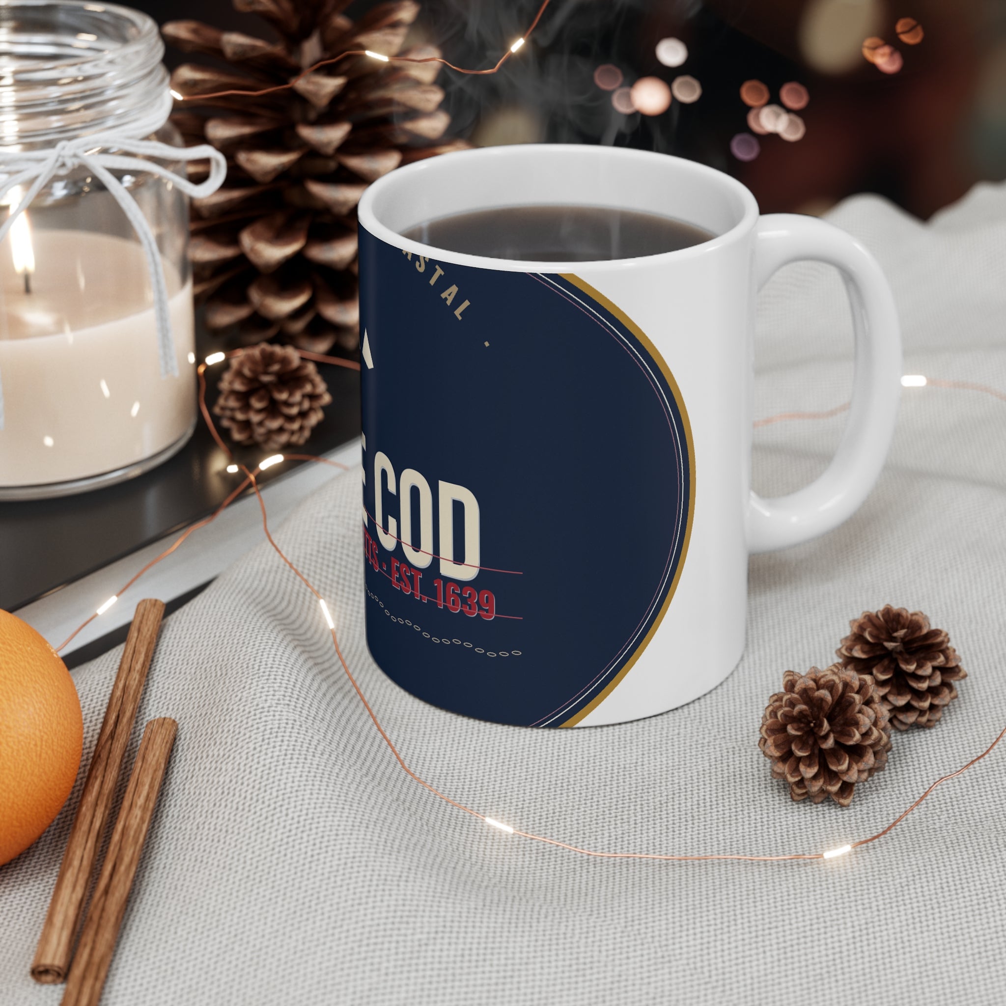 Cape Cod Coffee Mug 11oz | New England Coastal | Est. 1639