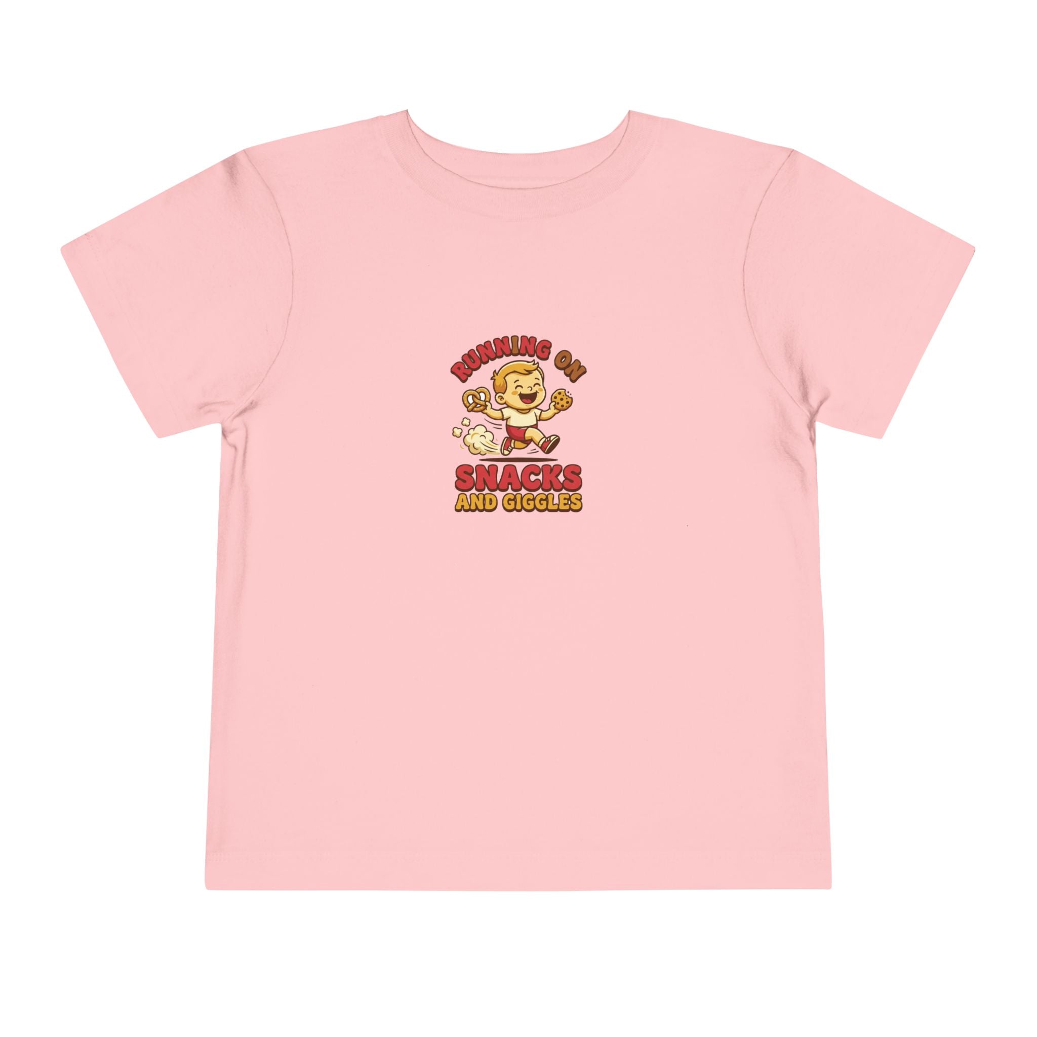 Running on Snacks and Giggles Toddler Shirt Funny Tee