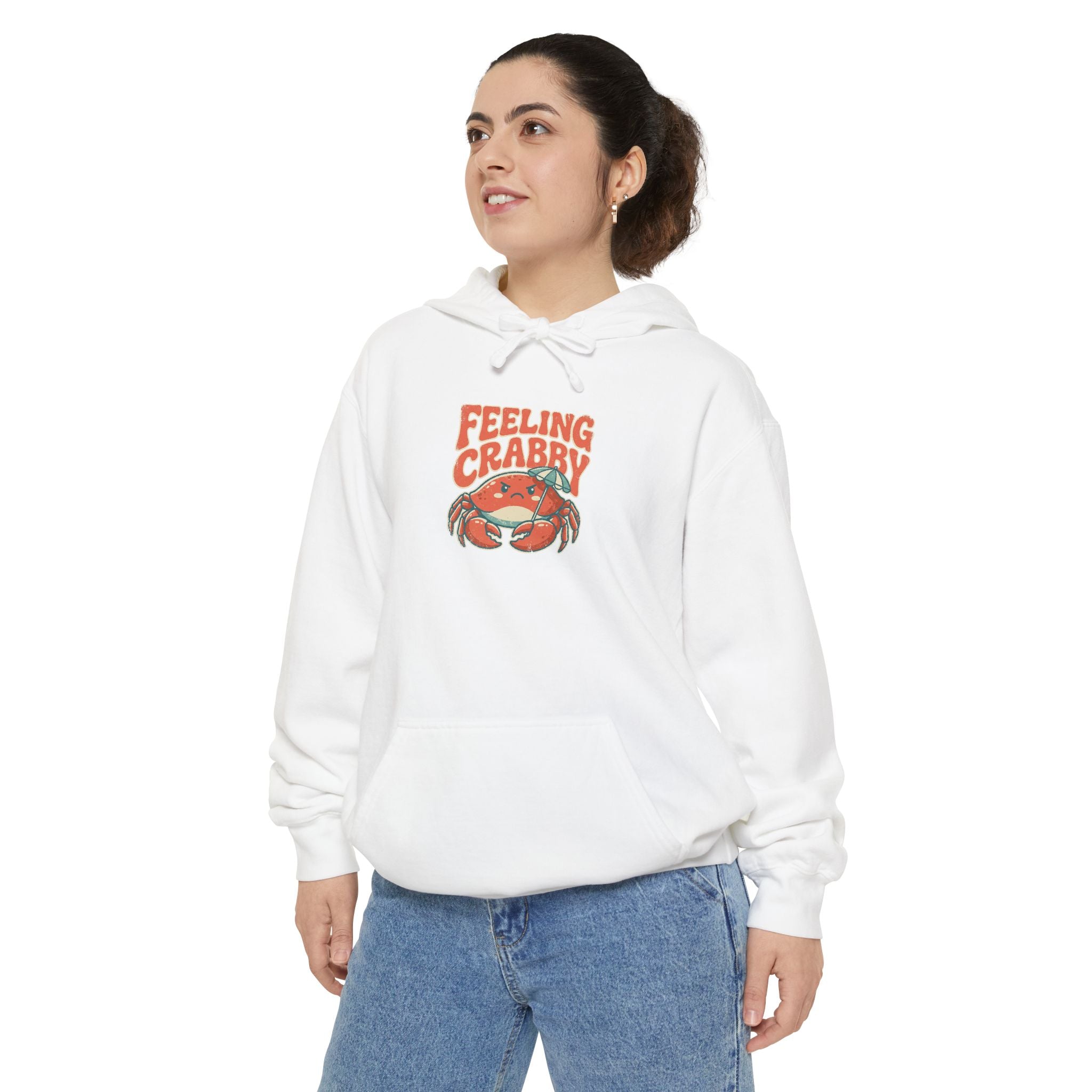 Feeling Crabby Hoodie | Comfort Colors Coastal Sweatshirt