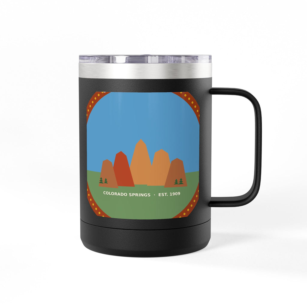 Garden of the Gods Colorado Badge 15oz Tumbler