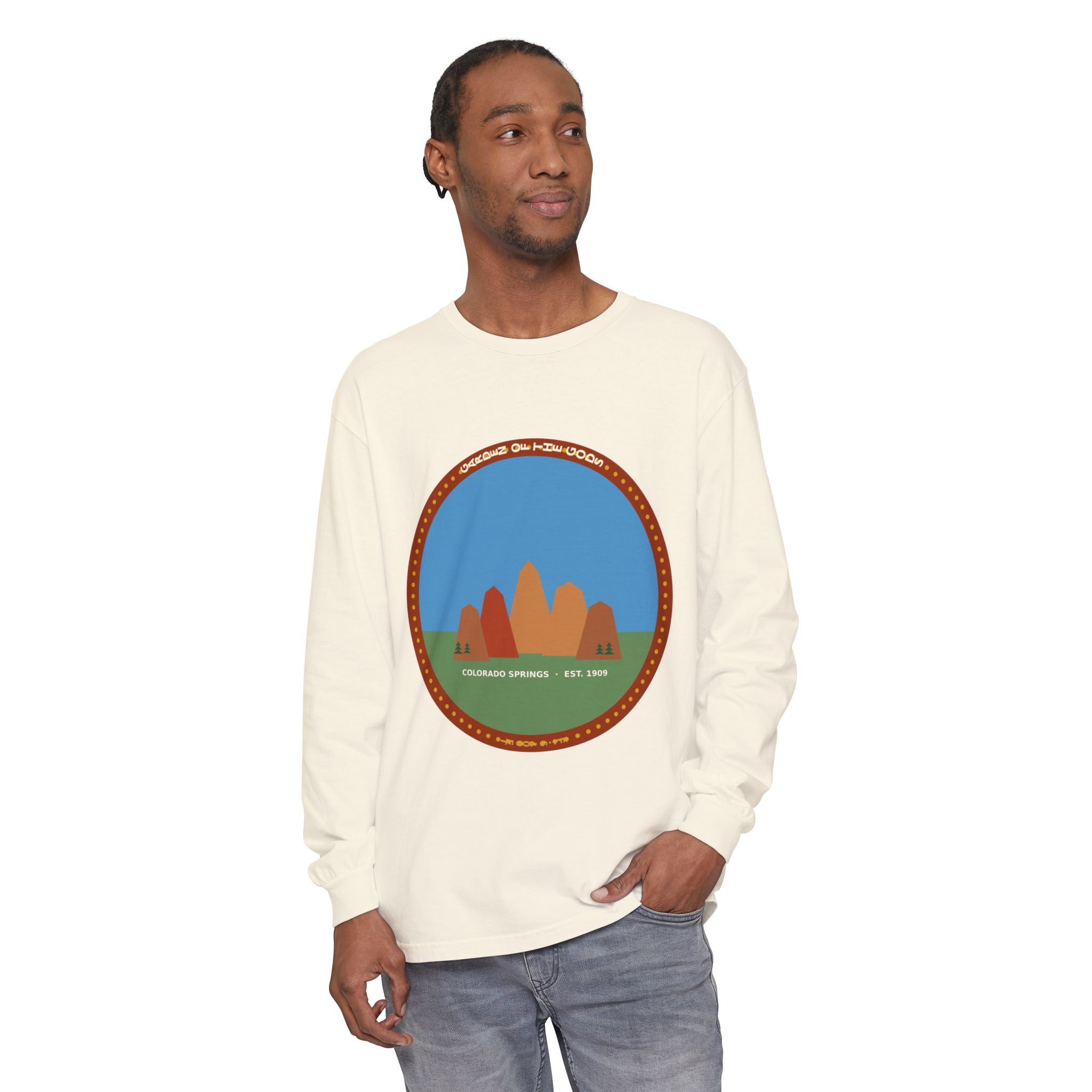 Garden of the Gods Colorado Badge Long Sleeve