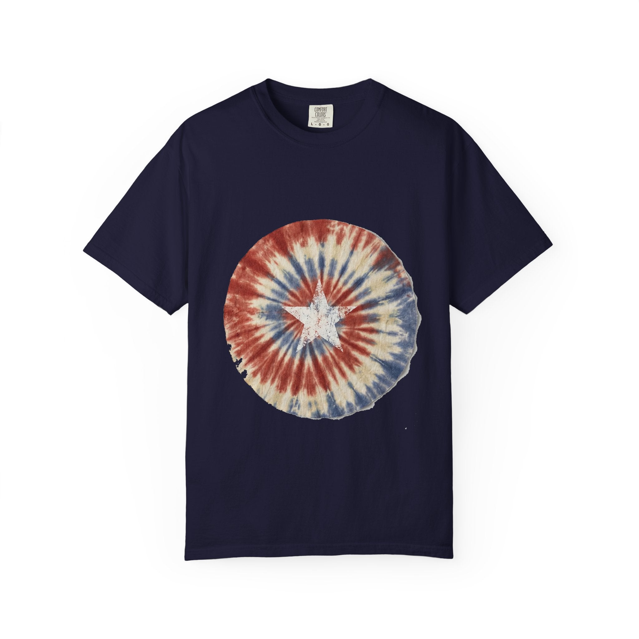 Tie-Dye Stars & Stripes Garment-Dyed Tee | Comfort Colors | 4th of July USA 250