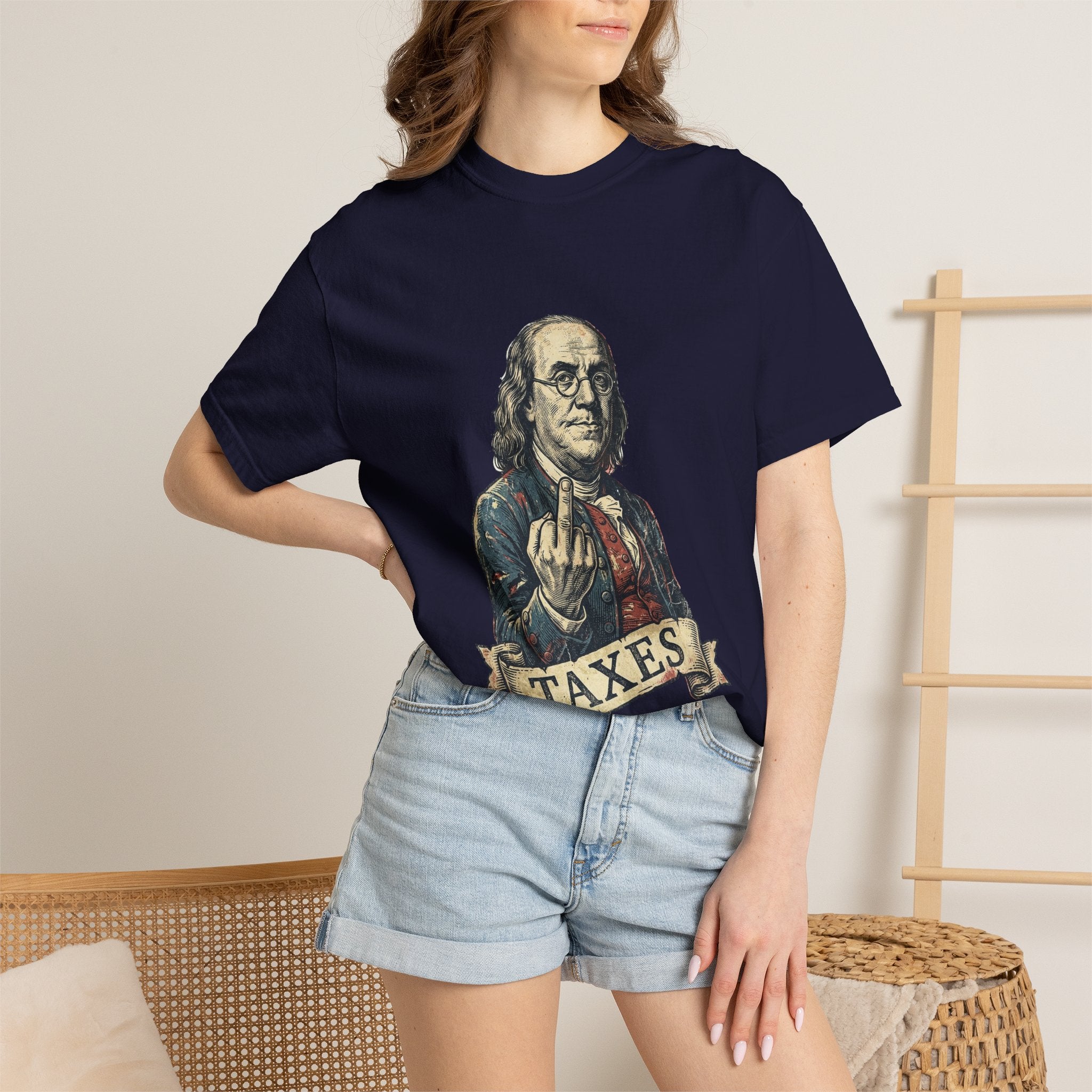 Ben Franklin TAXES Garment-Dyed Tee | Comfort Colors | 4th of July America 250