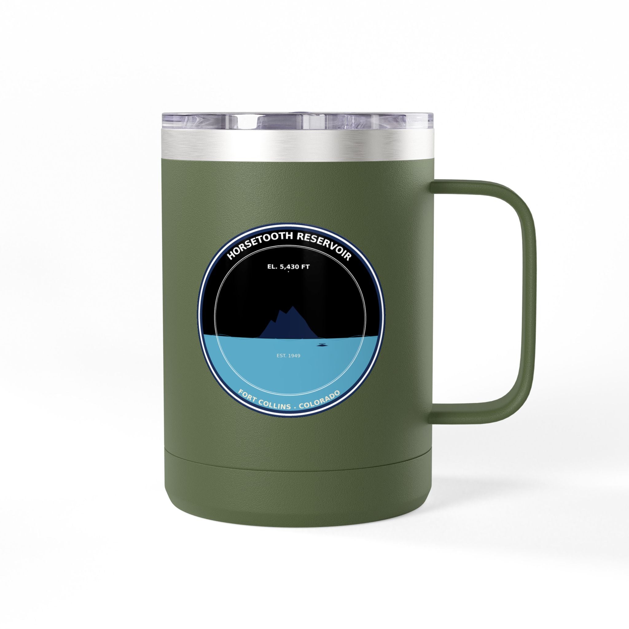 Horsetooth Reservoir Colorado 15oz Travel Mug | Fort Collins CO Souvenir