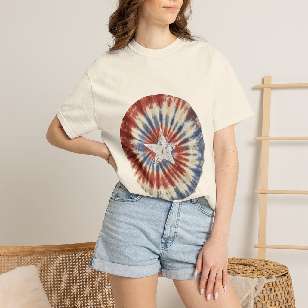 Tie-Dye Stars & Stripes Garment-Dyed Tee | Comfort Colors | 4th of July USA 250