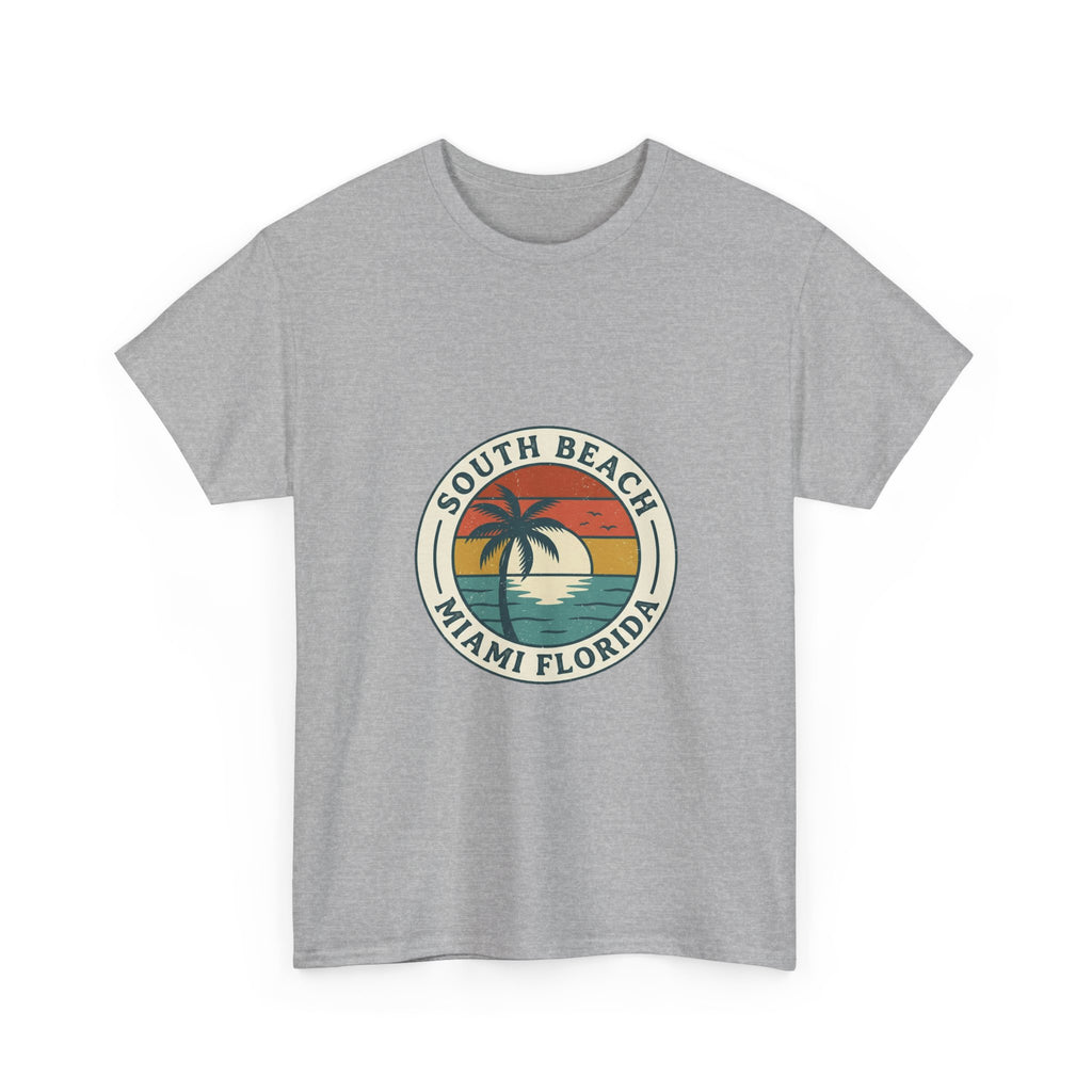 South Beach Miami Retro Tee | Vintage Travel Badge Summer Shirt