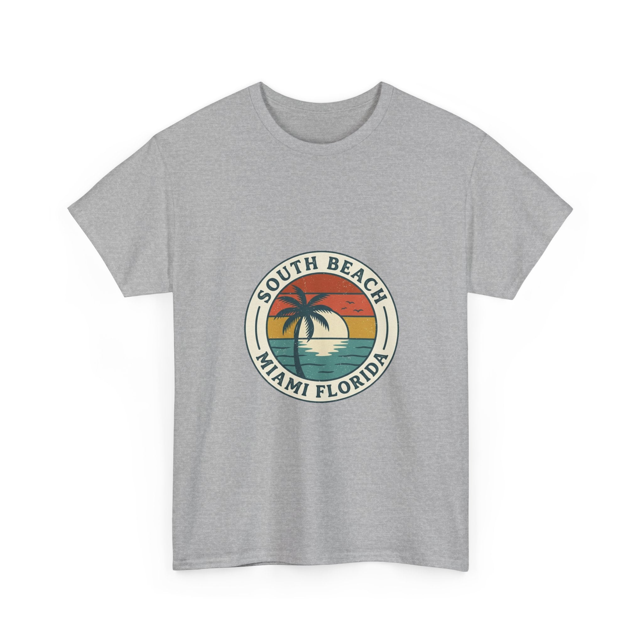 South Beach Miami Retro Tee | Vintage Travel Badge Summer Shirt