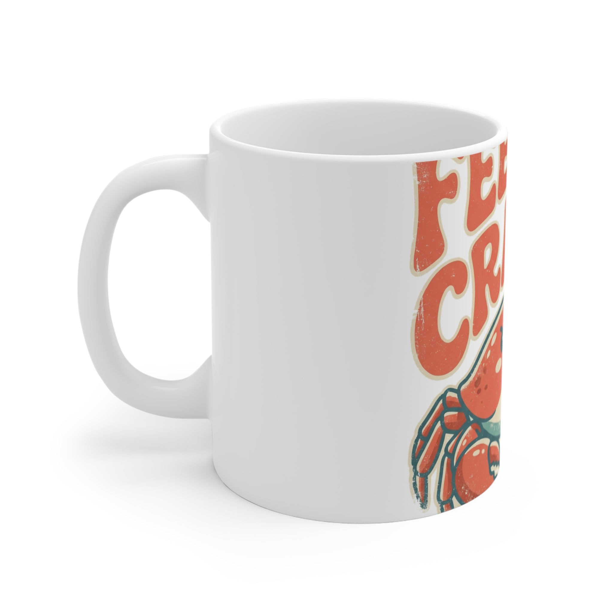 Feeling Crabby 11oz Mug | Funny Crab Coffee Mug Beach Gift