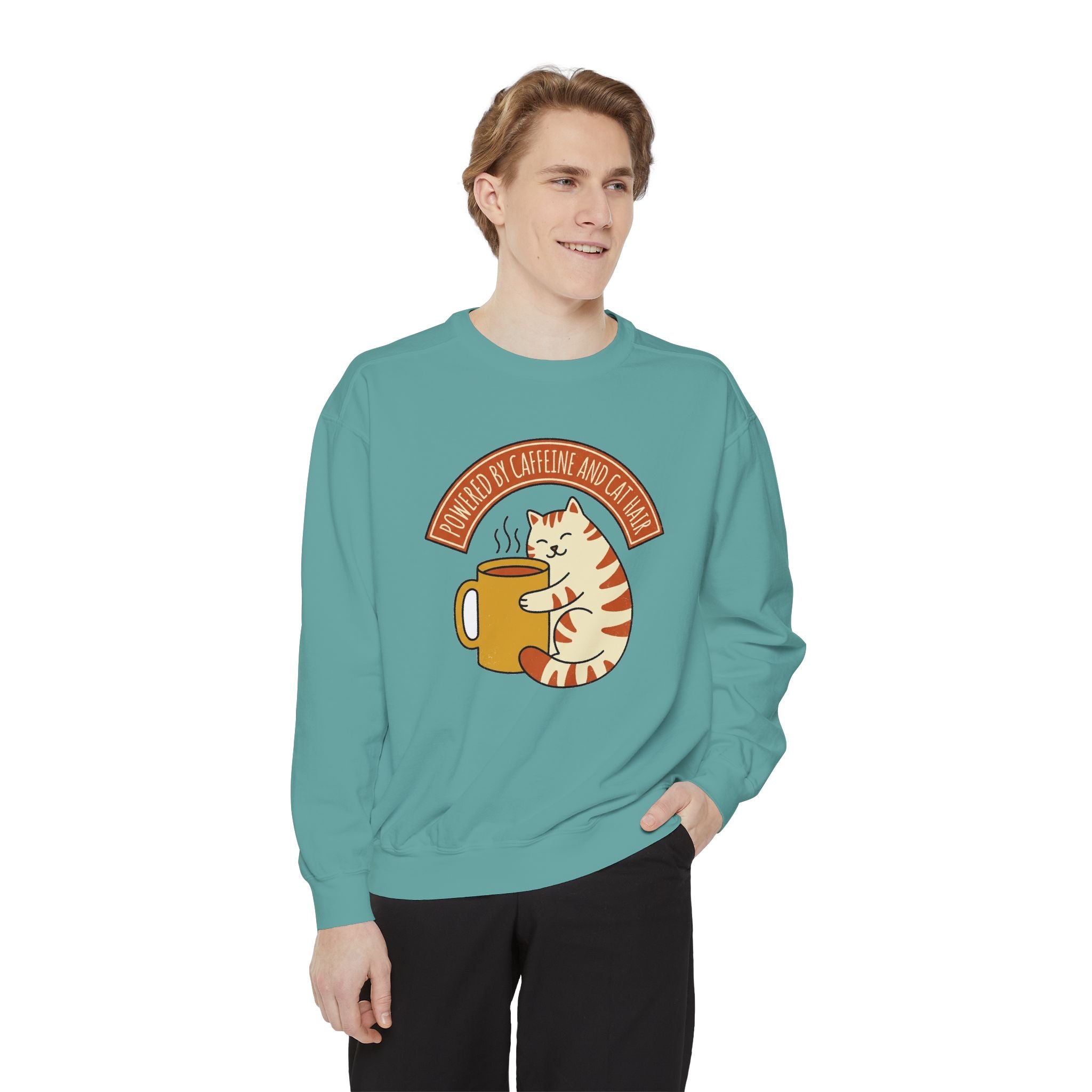 Cat Coffee | Powered by Caffeine Sweatshirt