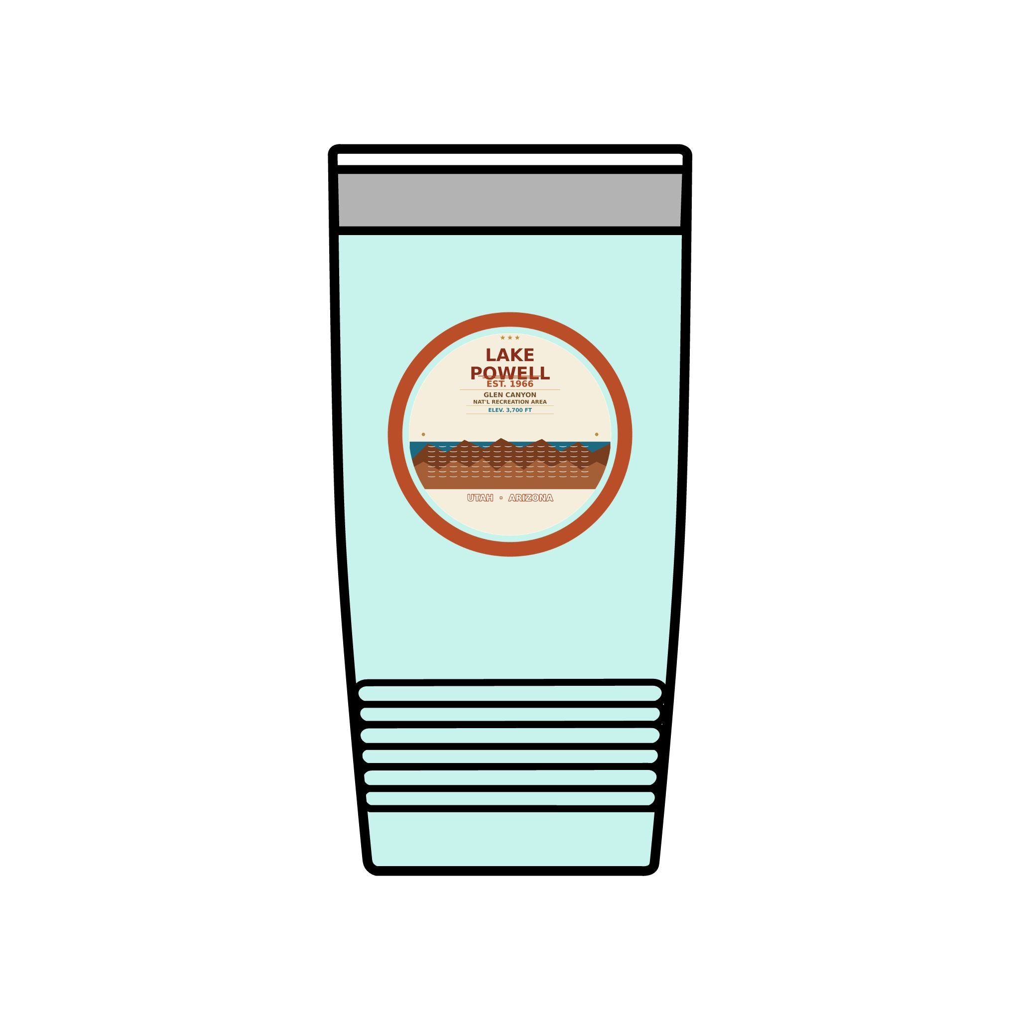 Lake Powell Desert Badge 20oz Tumbler | Comfort Colors