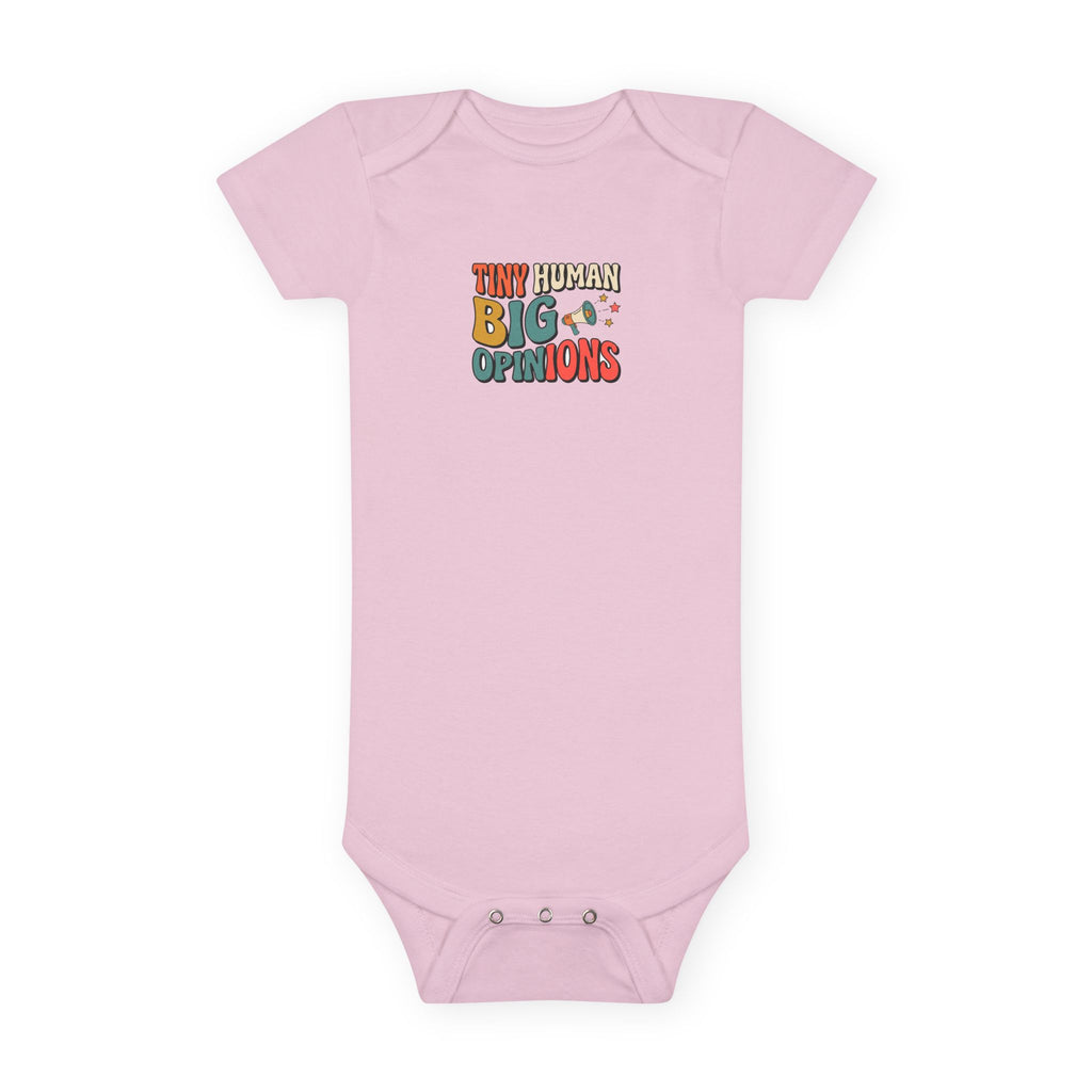 Tiny Human Big Opinions Baby Bodysuit Funny Baby Gift
