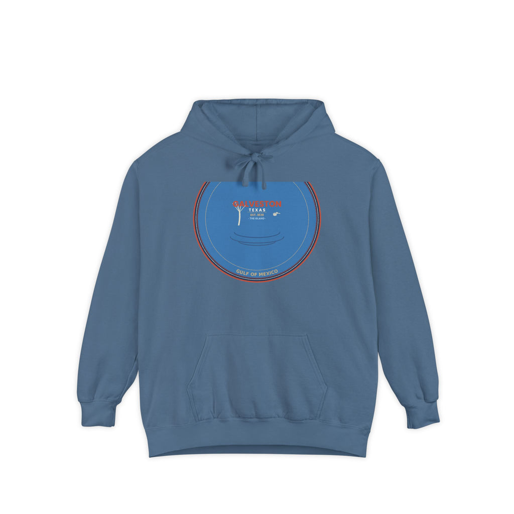Galveston Texas Hoodie | Vintage Coastal Badge | CC 1567
