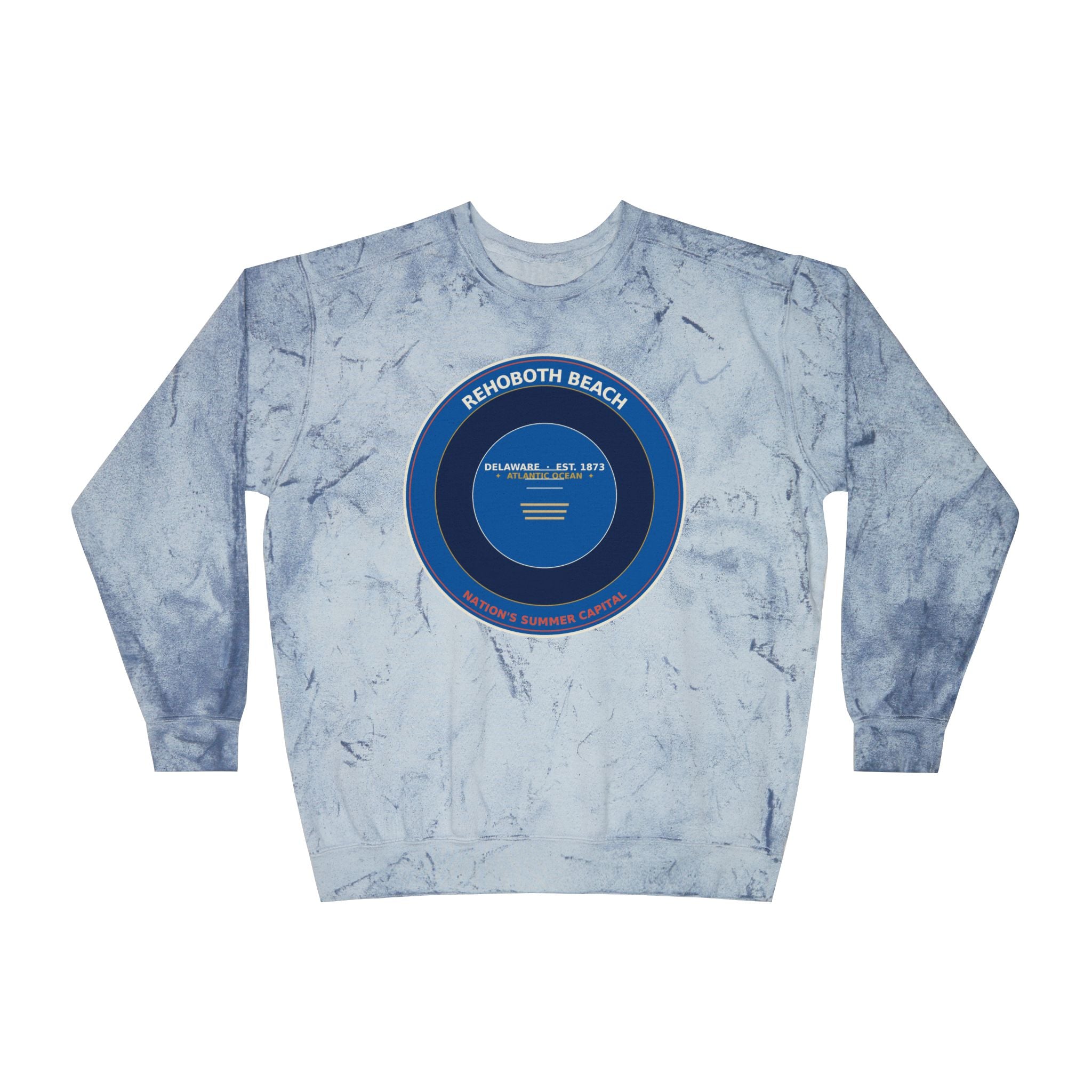 Rehoboth Beach Delaware Crewneck | Vintage Boardwalk Badge Sweatshirt