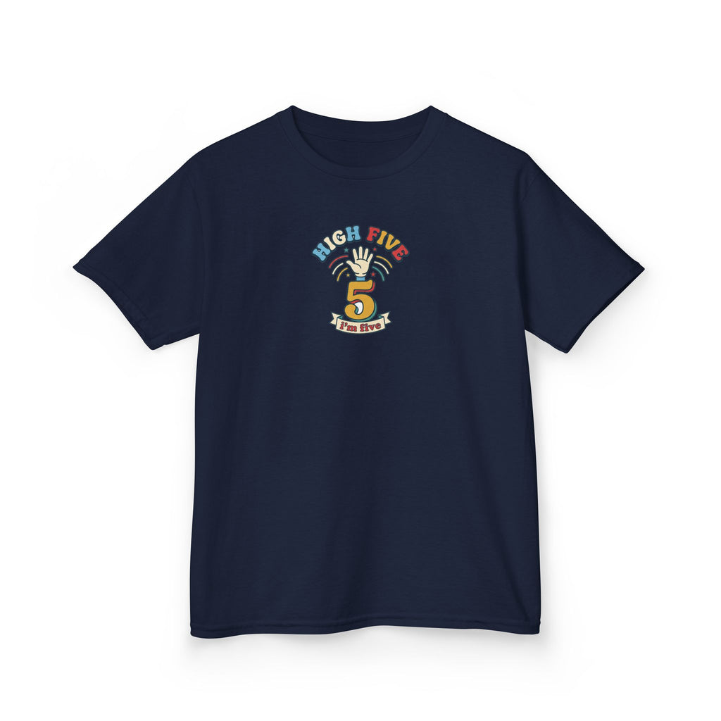 High Five I'm Five Birthday Shirt 5th Birthday Kids Tee
