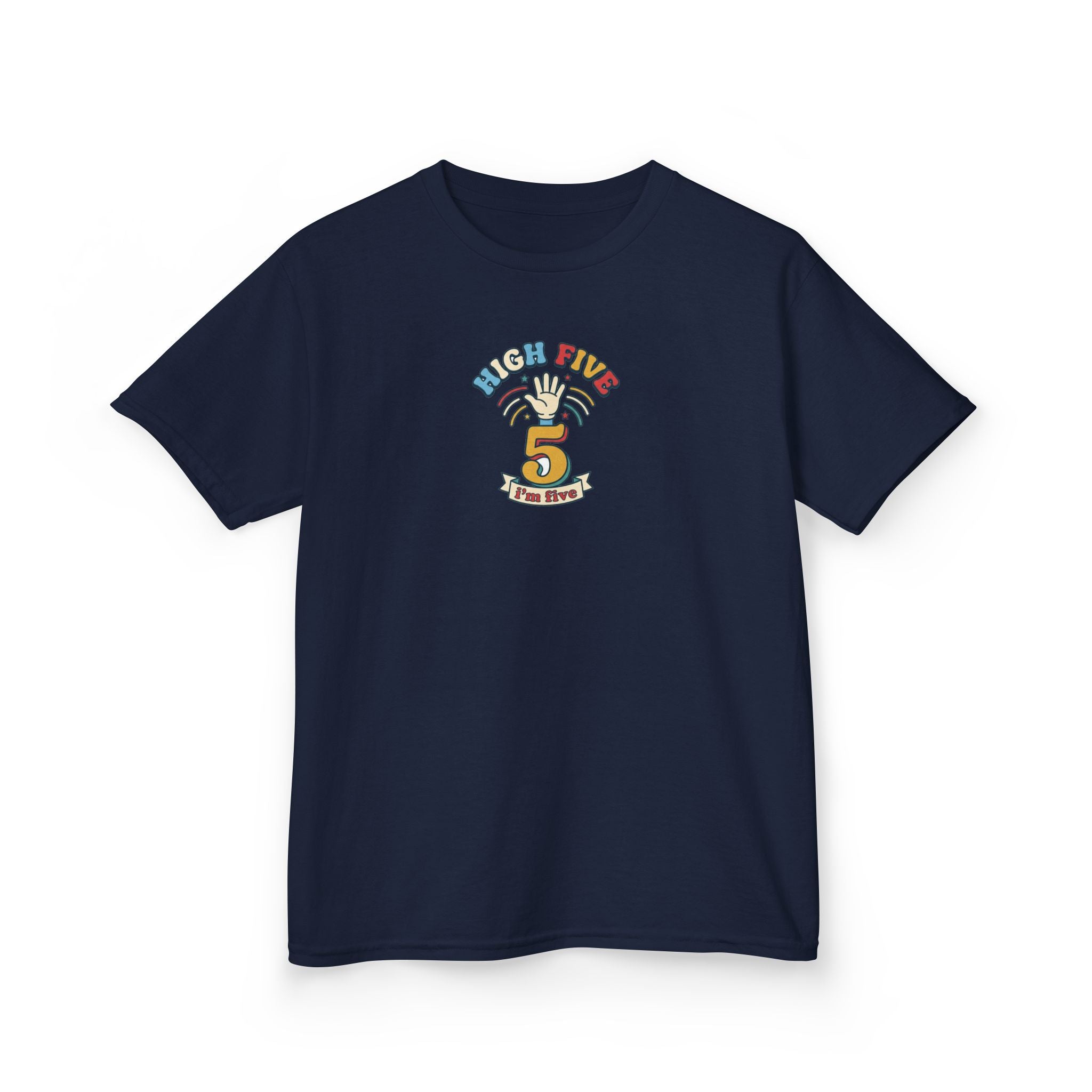 High Five I'm Five Birthday Shirt 5th Birthday Kids Tee