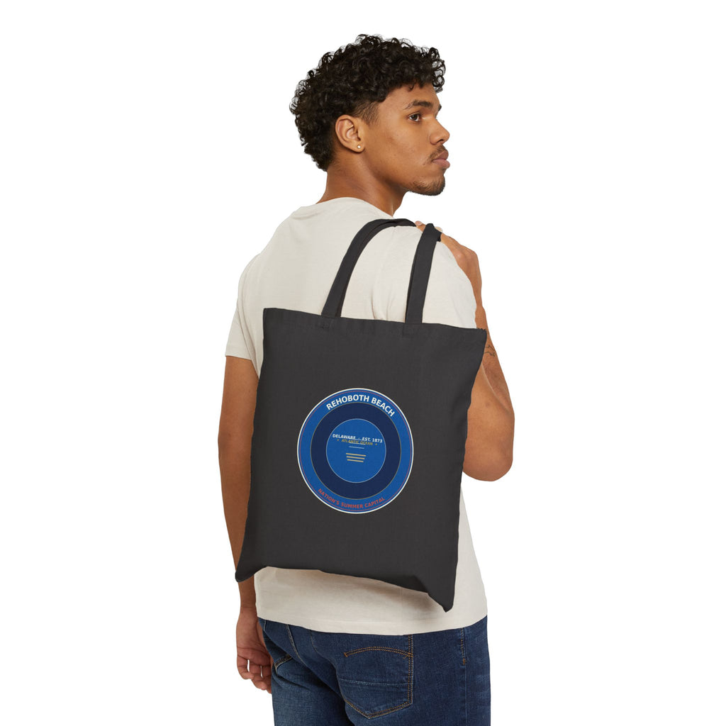 Rehoboth Beach Delaware Tote Bag | Vintage Boardwalk Badge