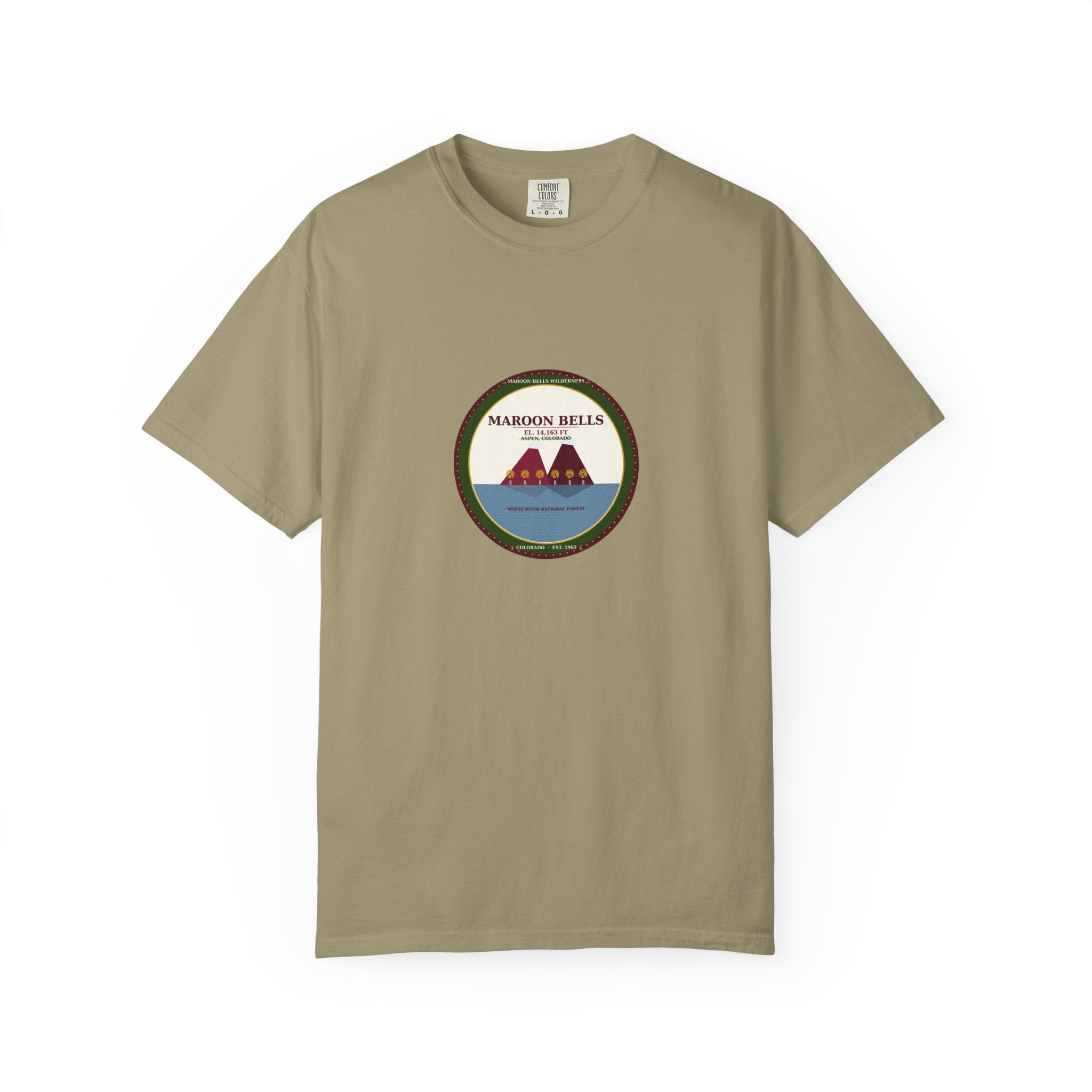 Maroon Bells Badge Tee — Colorado 14er