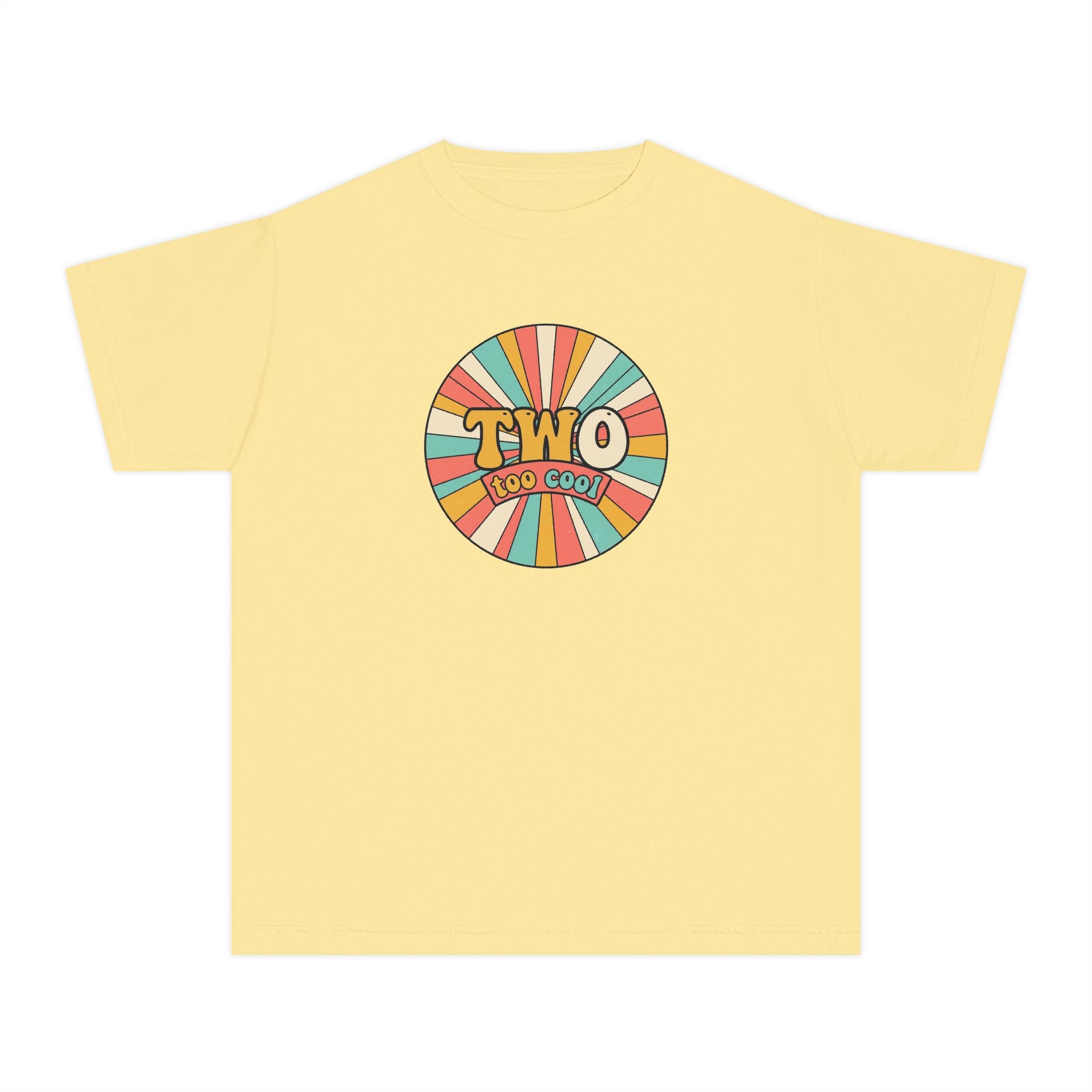 2nd Birthday Shirt TWO Too Cool Youth Comfort Colors Tee