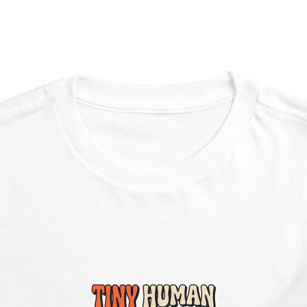 Tiny Human Big Opinions Toddler Shirt Funny Retro Tee