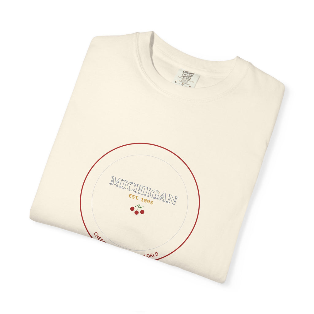 Traverse City Michigan Tee | Vintage Cherry Capital Badge