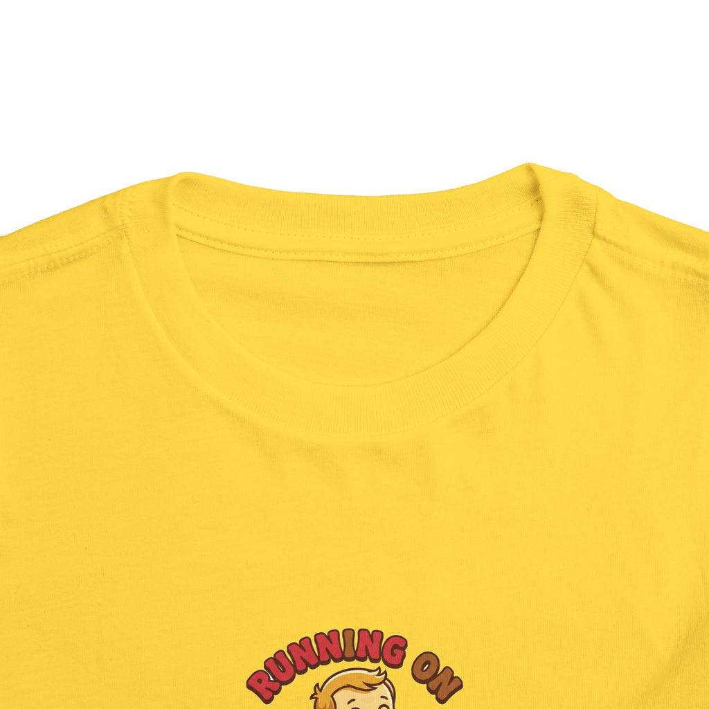 Running on Snacks and Giggles Toddler Shirt Funny Tee
