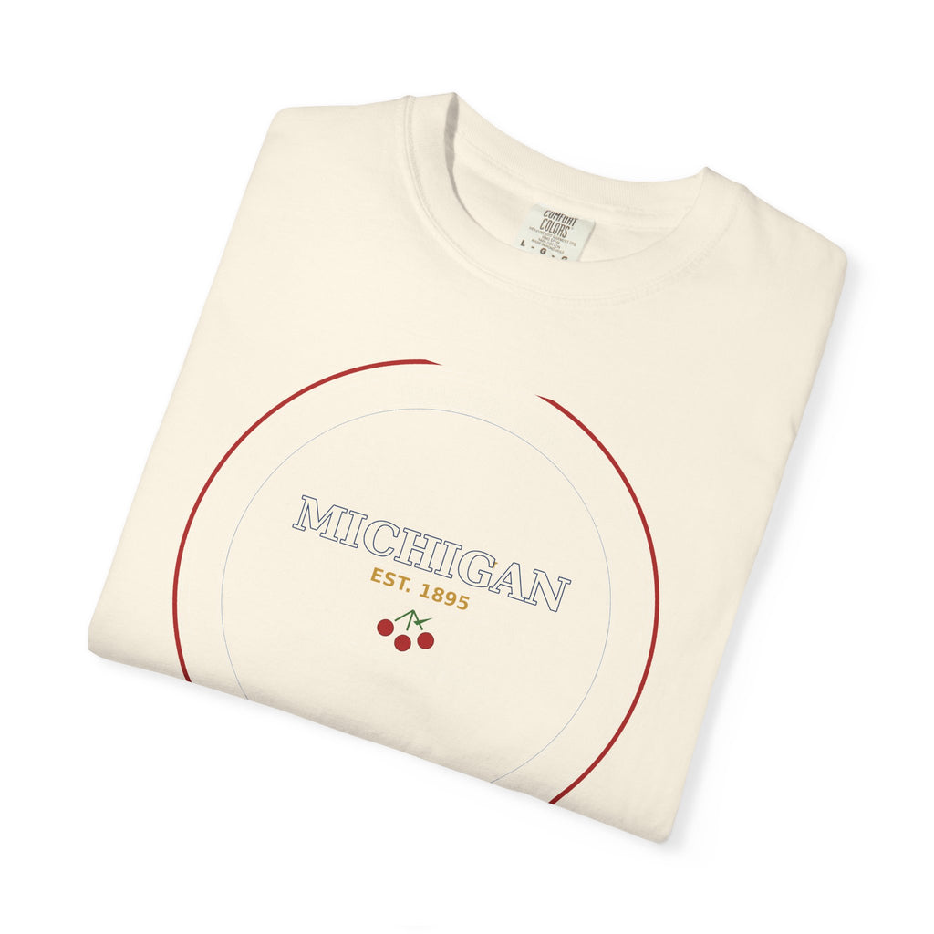 Traverse City Michigan Tee | Vintage Cherry Capital Badge