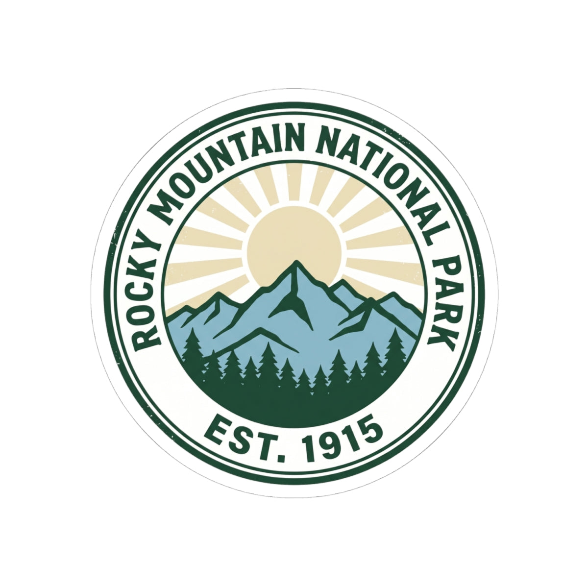 Rocky Mountain National Park Sticker | Vintage EST. 1915 Colorado RMNP Decal
