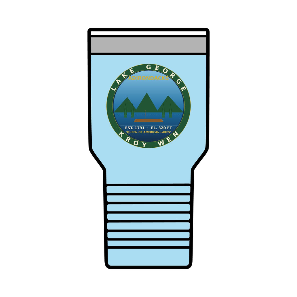 Lake George Adirondacks Badge 30oz Tumbler
