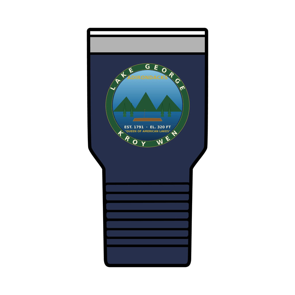 Lake George Adirondacks Badge 30oz Tumbler
