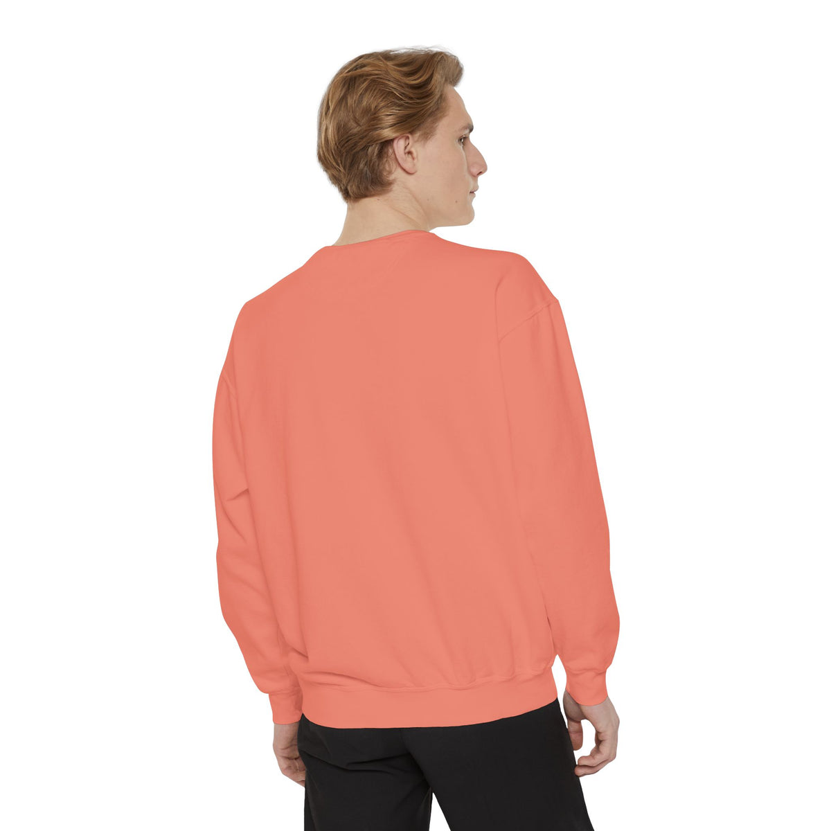 Retro Ghost Crewneck Sweatshirt | Ghost in a Knitted Beanie Cocoa Art | Comfort Colors Garment Dyed