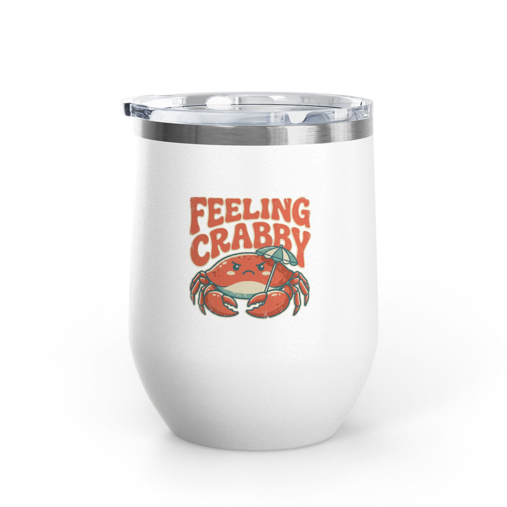Feeling Crabby 12oz Slim Tumbler | Crab Beach Drinkware