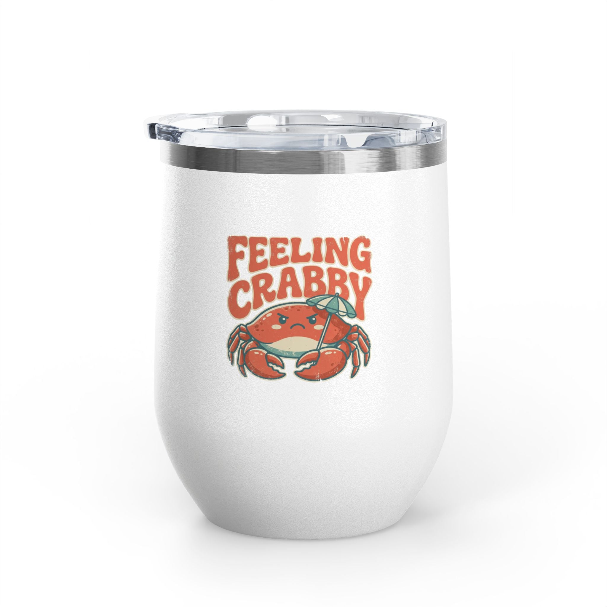 Feeling Crabby 12oz Slim Tumbler | Crab Beach Drinkware