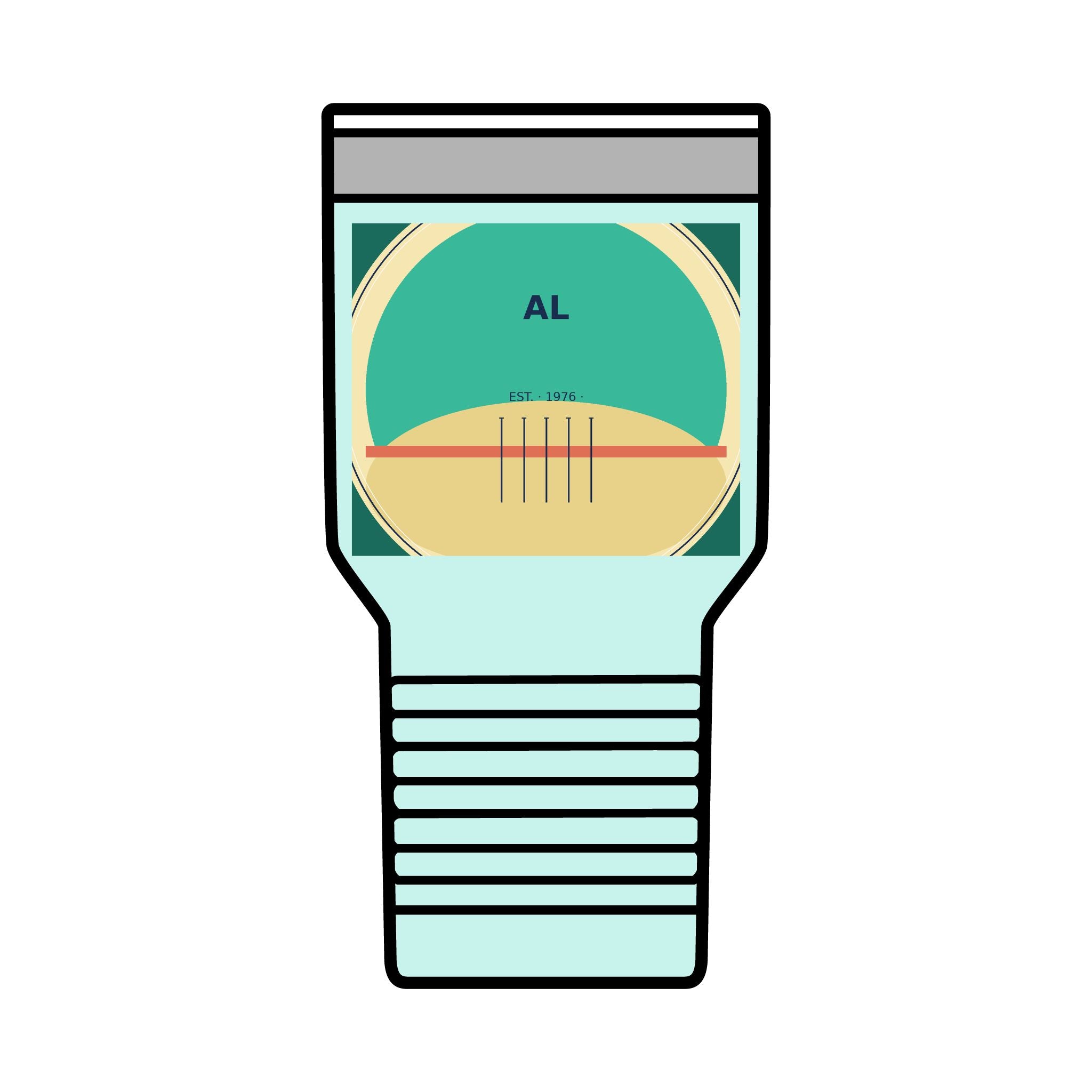 Gulf Shores Alabama 30oz Tumbler | Coastal Badge Art