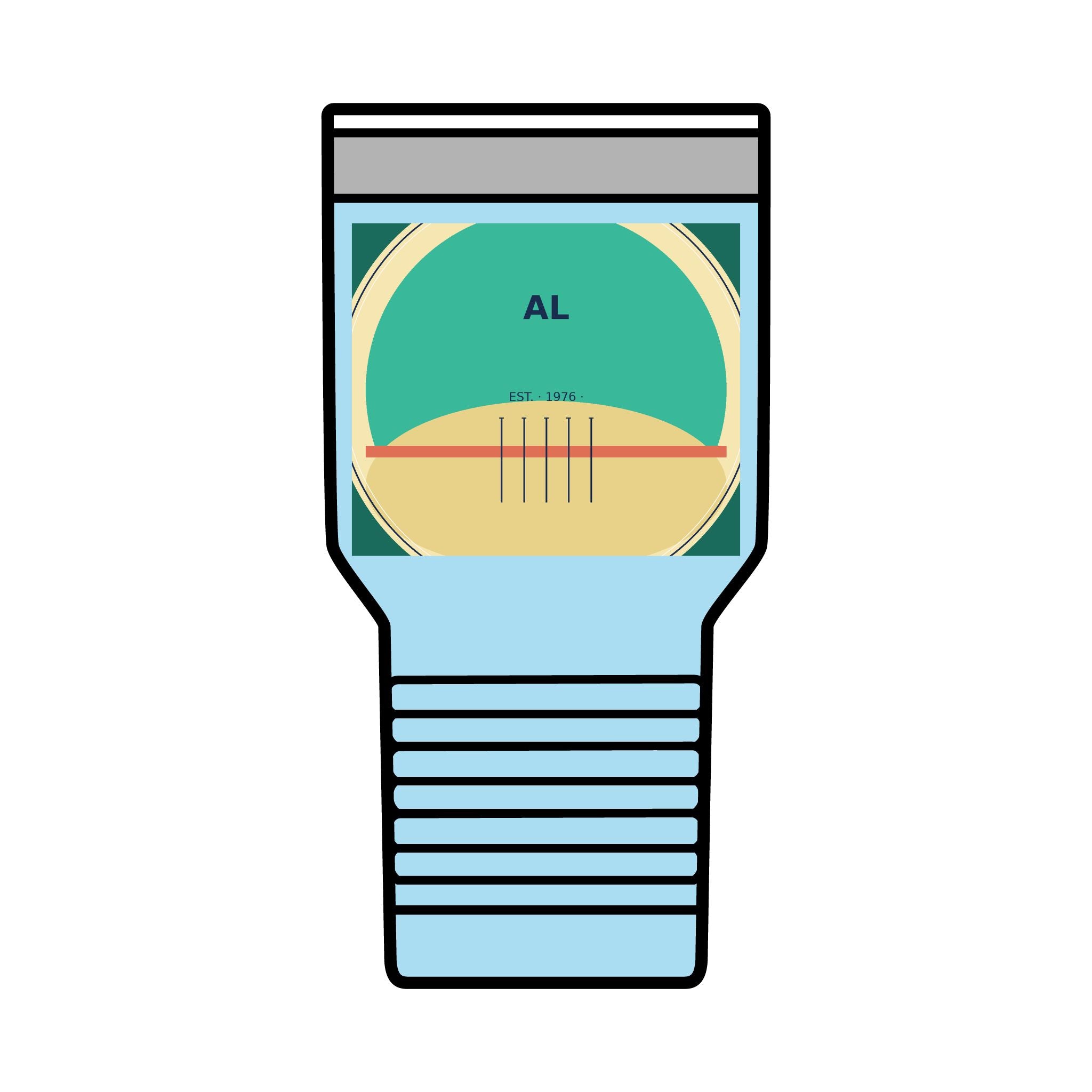 Gulf Shores Alabama 30oz Tumbler | Coastal Badge Art