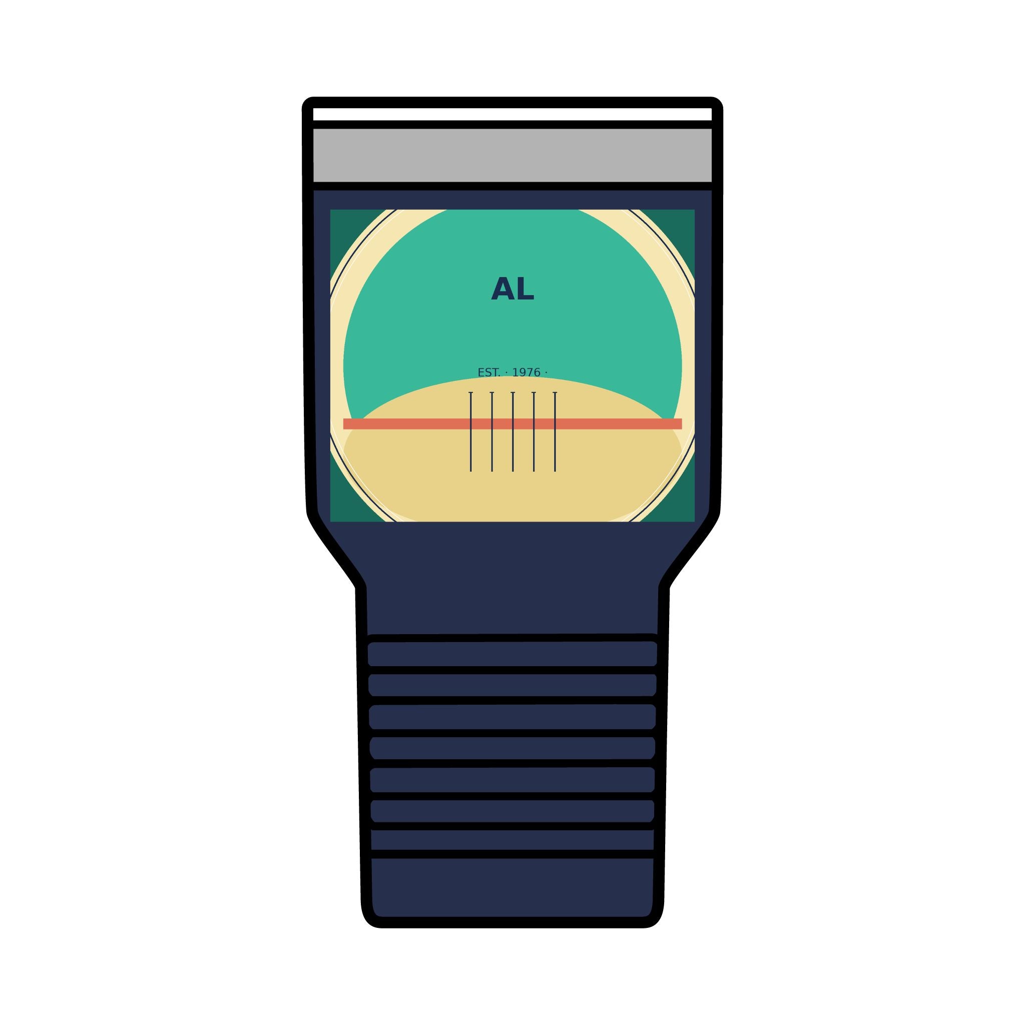 Gulf Shores Alabama 30oz Tumbler | Coastal Badge Art