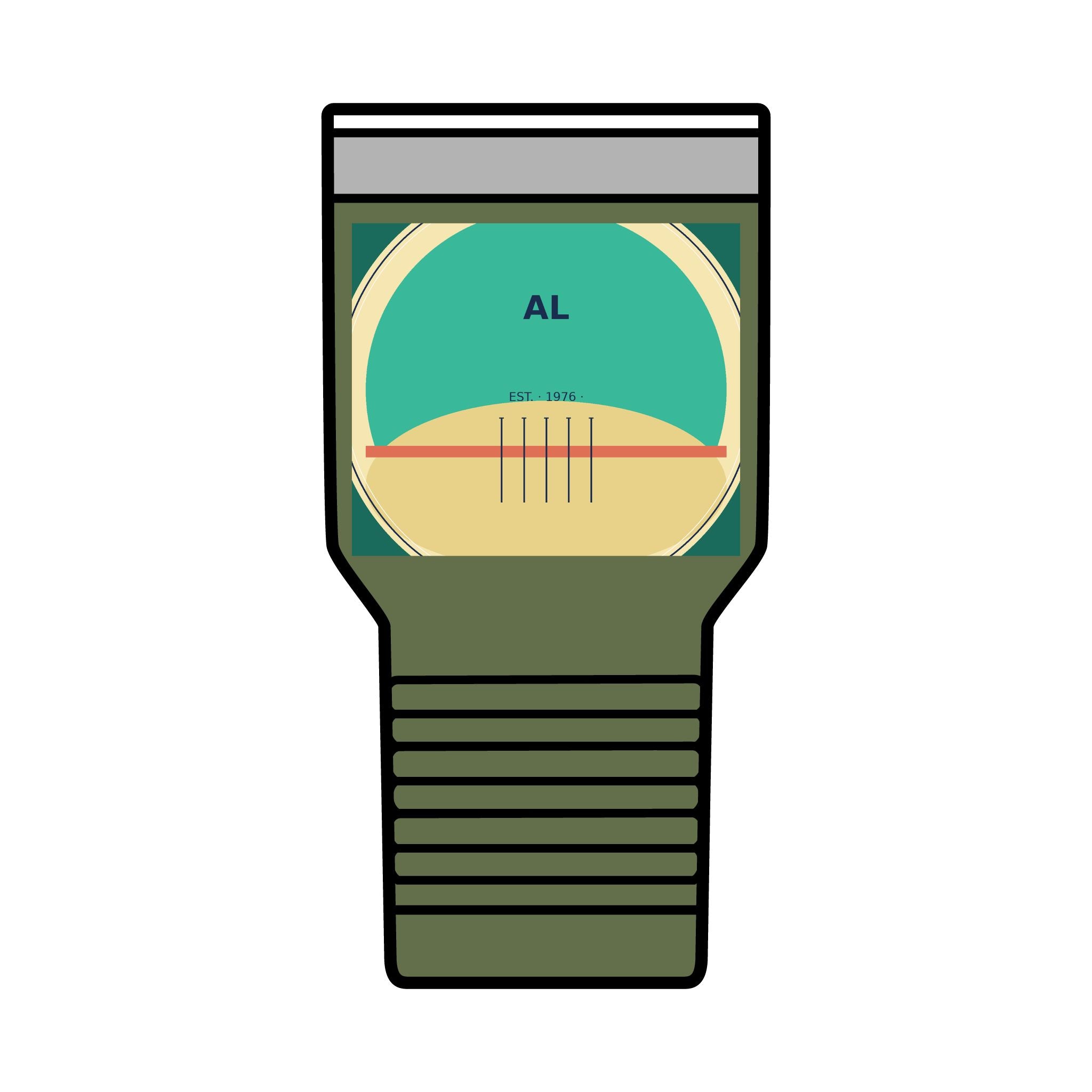 Gulf Shores Alabama 30oz Tumbler | Coastal Badge Art