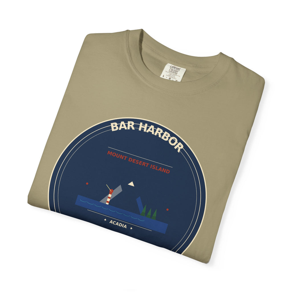Bar Harbor Maine T-Shirt | Acadia Vintage Badge Tee