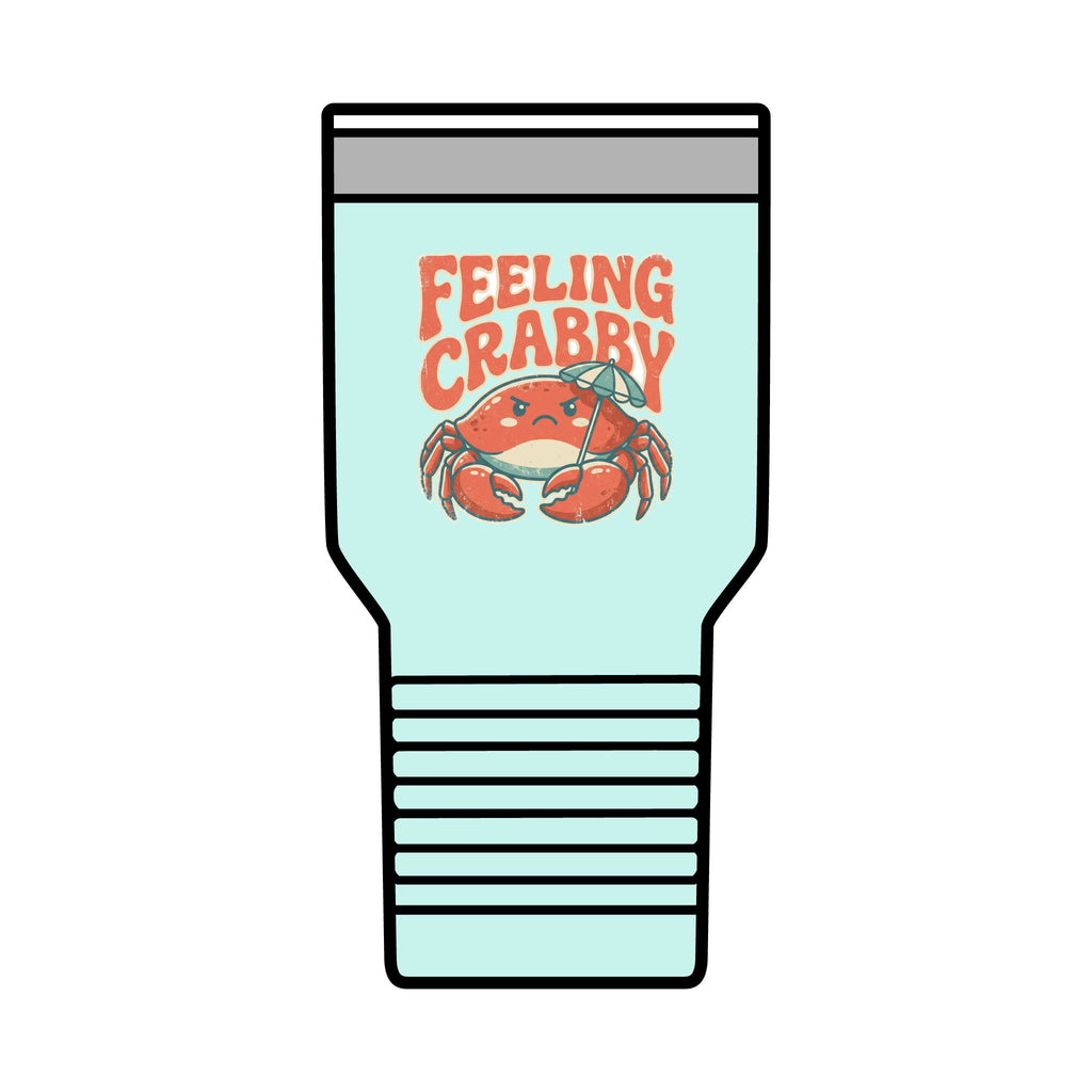 Feeling Crabby 30oz Tumbler | Crab Beach Drinkware