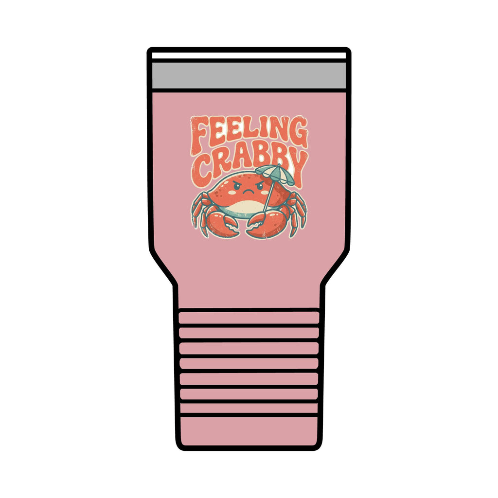 Feeling Crabby 30oz Tumbler | Crab Beach Drinkware