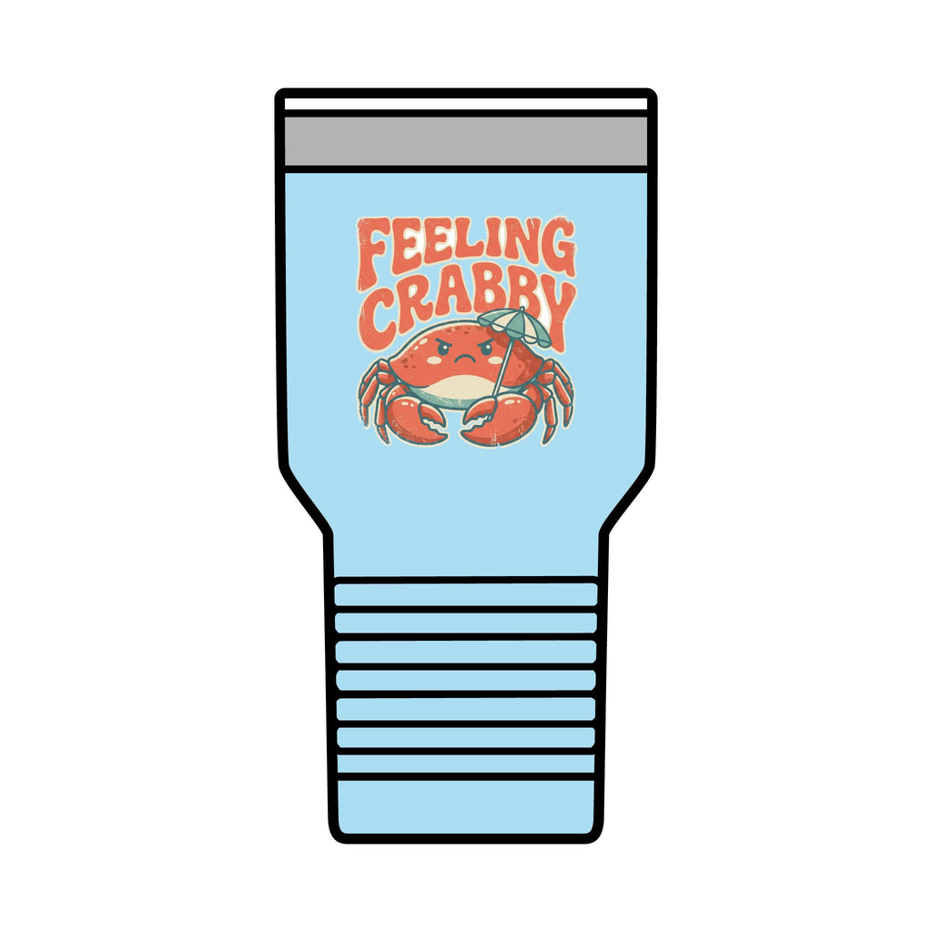 Feeling Crabby 30oz Tumbler | Crab Beach Drinkware