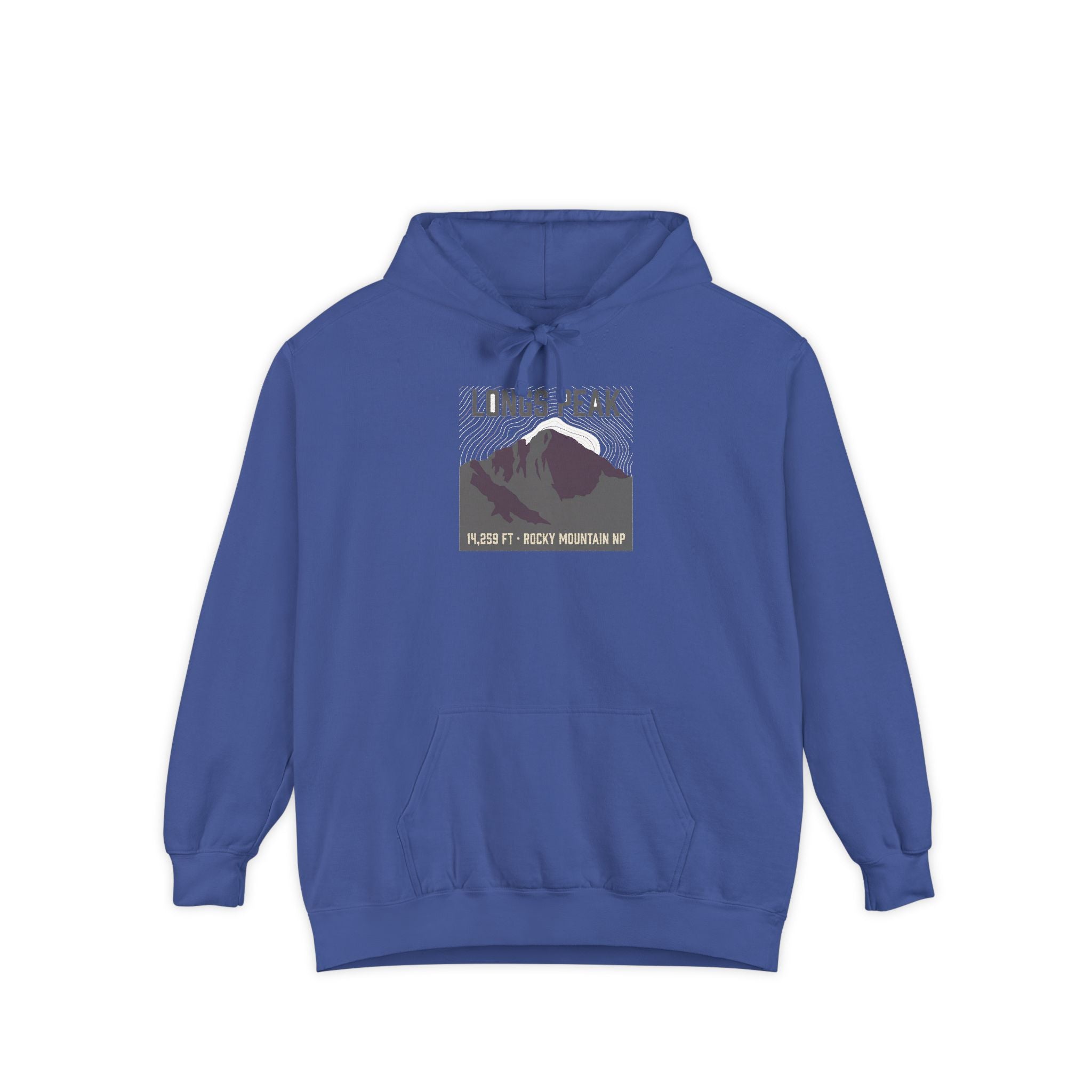 Longs Peak Hoodie | 14,259 ft Colorado 14er Sweatshirt | Comfort Colors