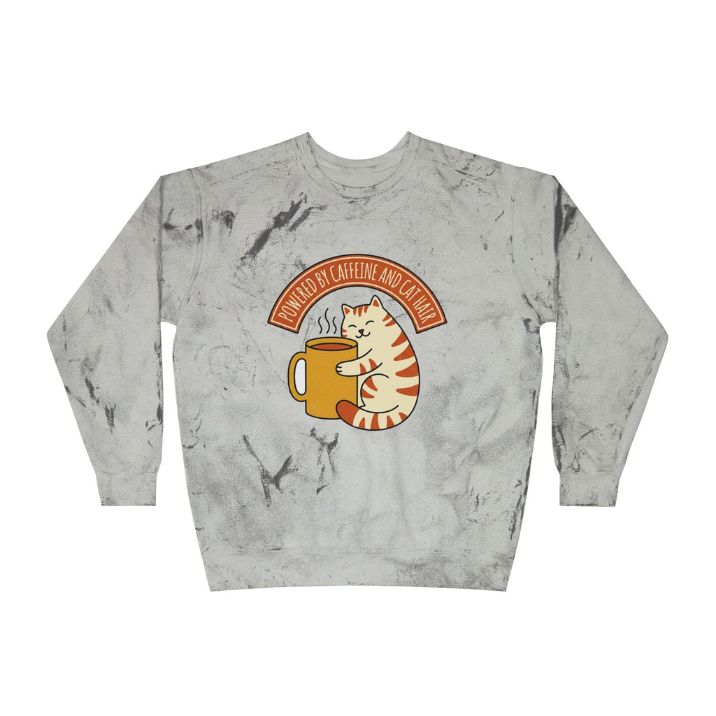 Cat Coffee Powered by Caffeine — Crewneck Sweatshirt