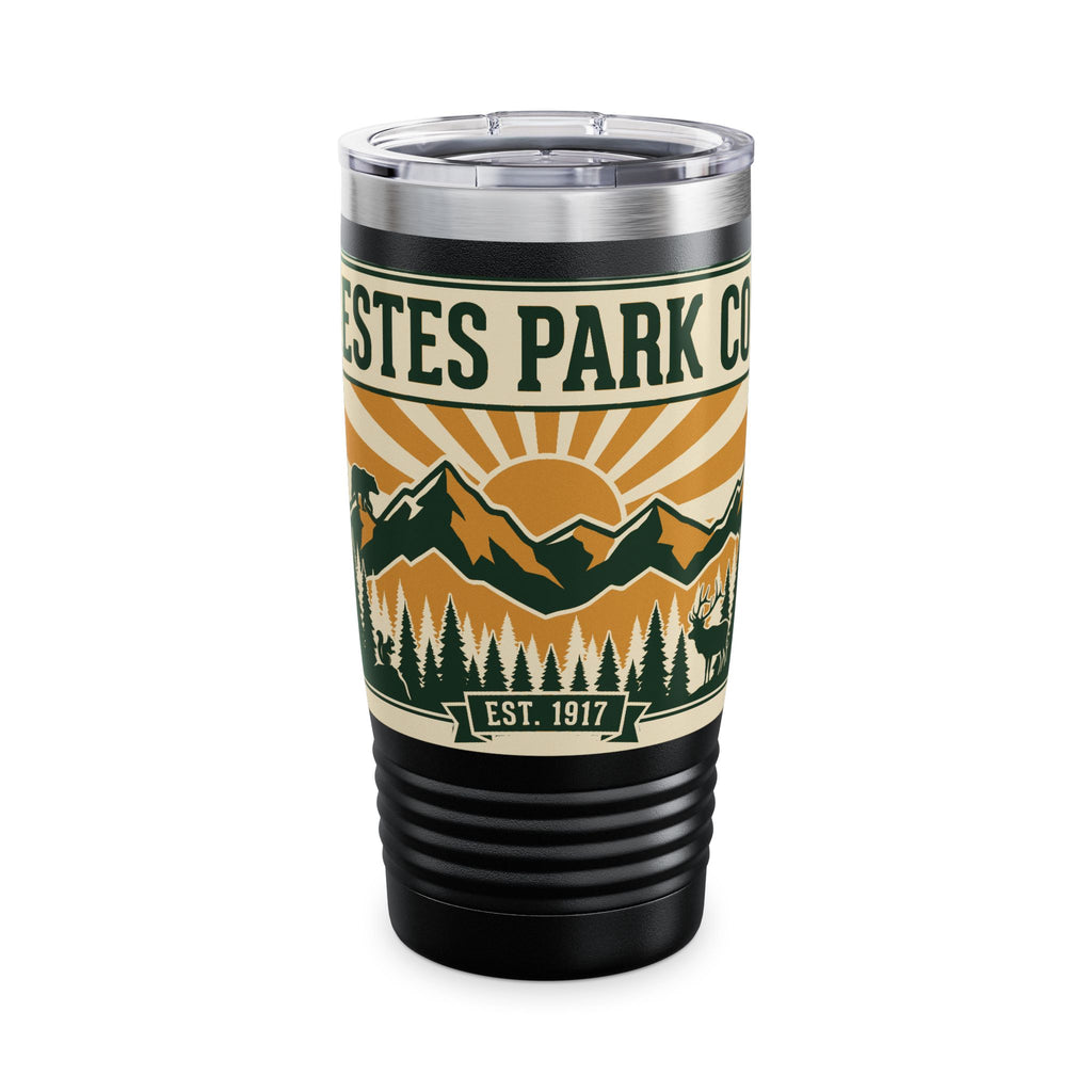 Estes Park CO Hidden Wildlife Tumbler 20oz | Forest Green EST. 1917