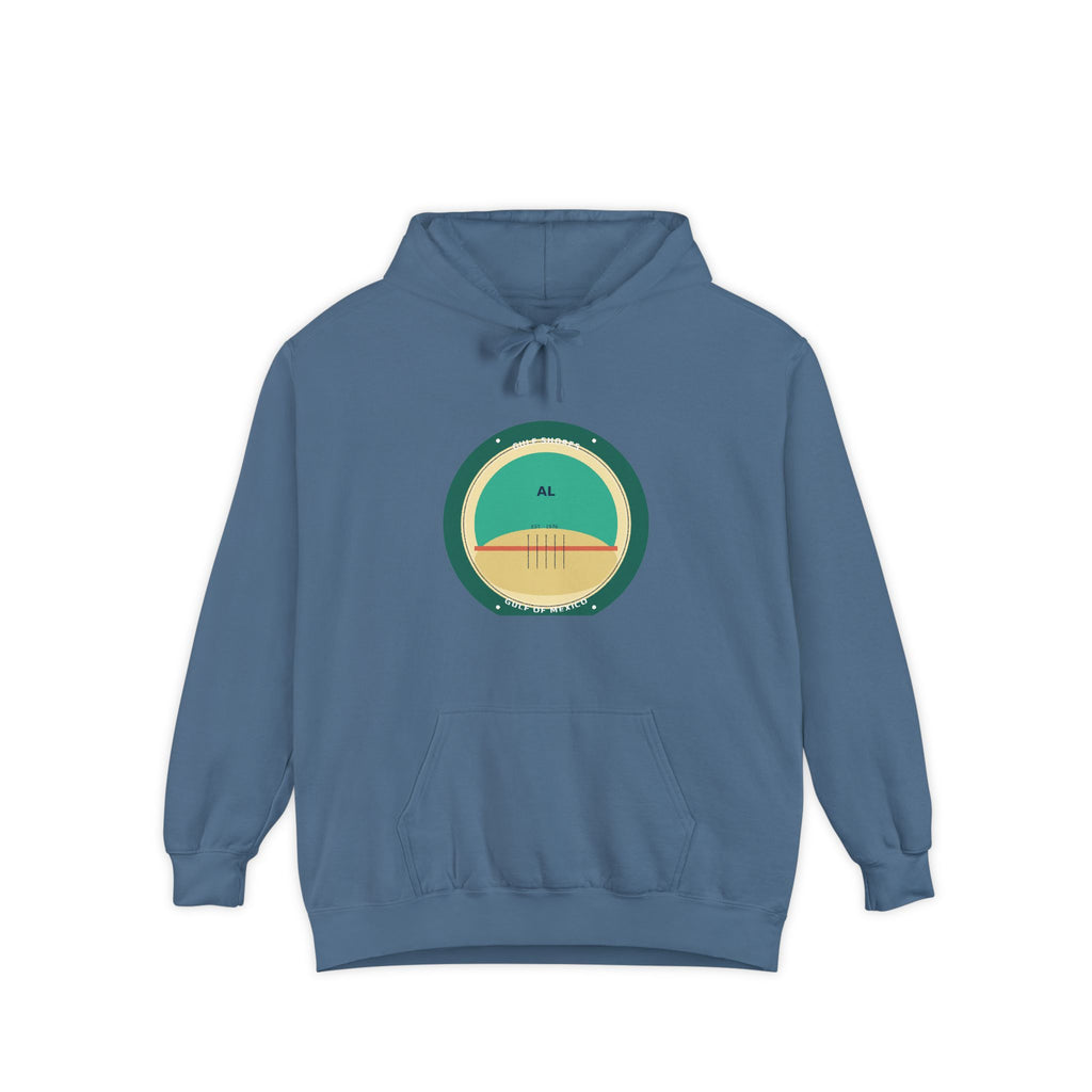 Gulf Shores Alabama Hoodie | Coastal Badge Art