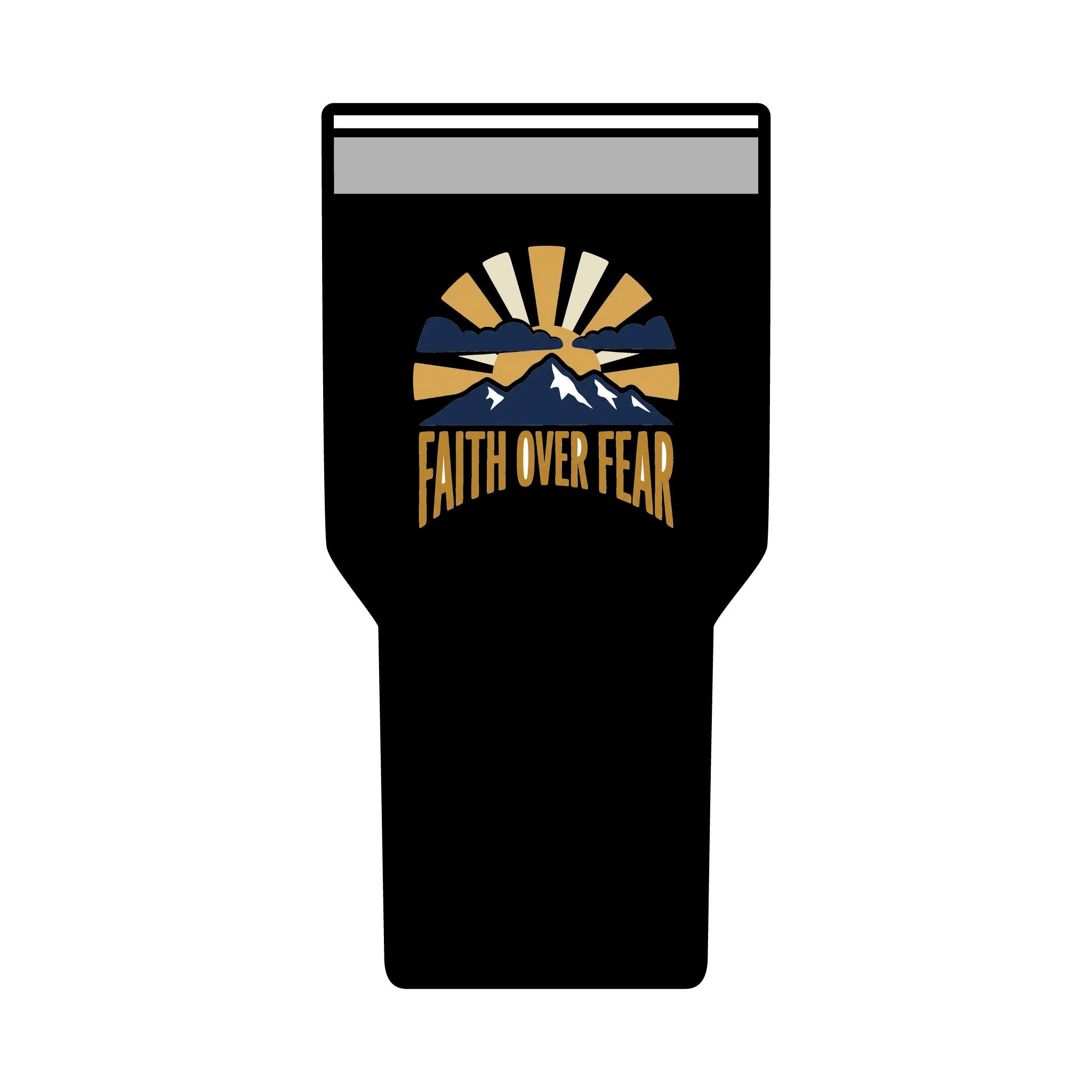 Faith Over Fear 30oz Tumbler | Christian Water Bottle