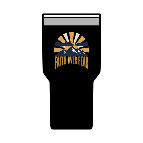 Faith Over Fear 30oz Tumbler | Christian Water Bottle