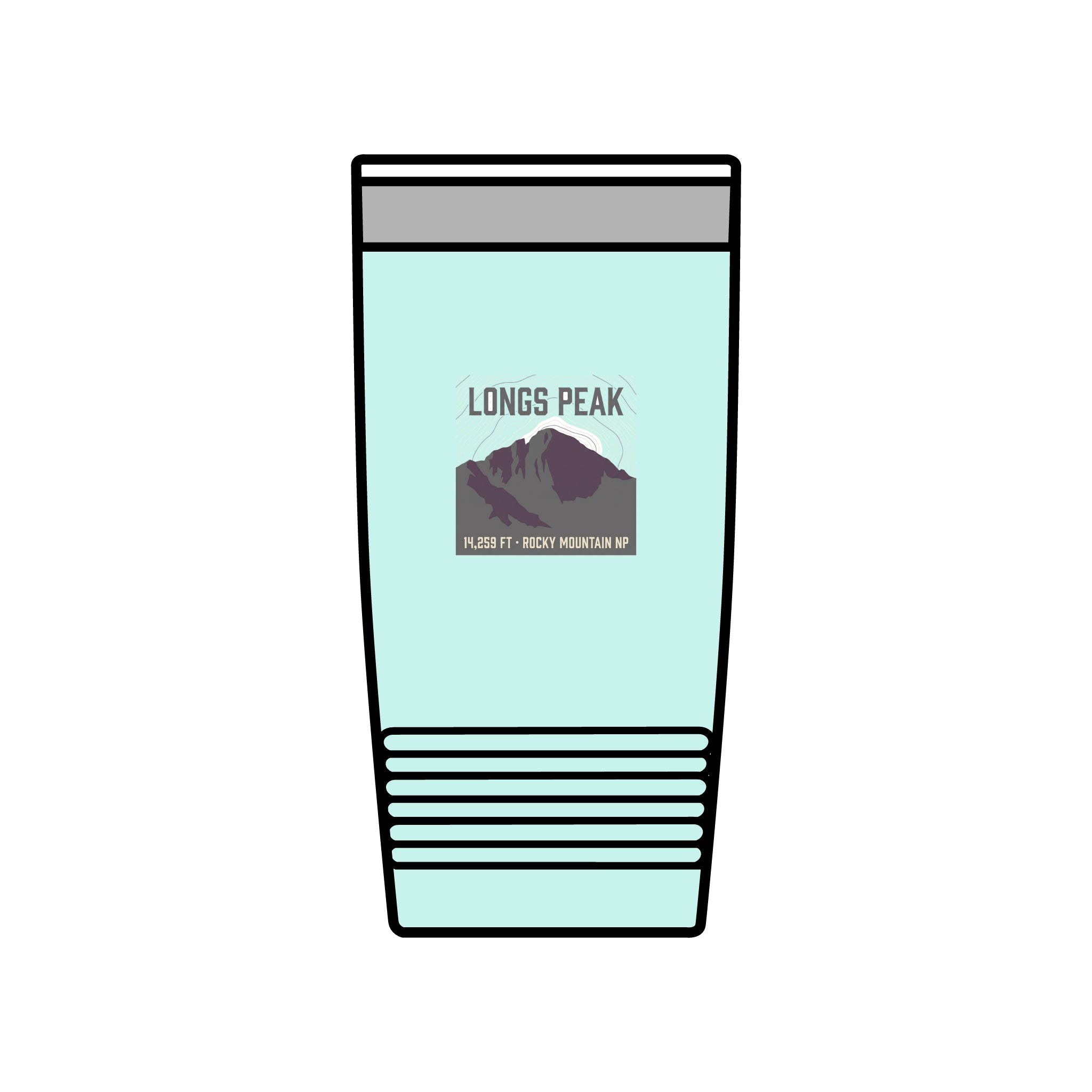 Longs Peak Colorado 20oz Tumbler — Rocky Mountain hiking drinkware