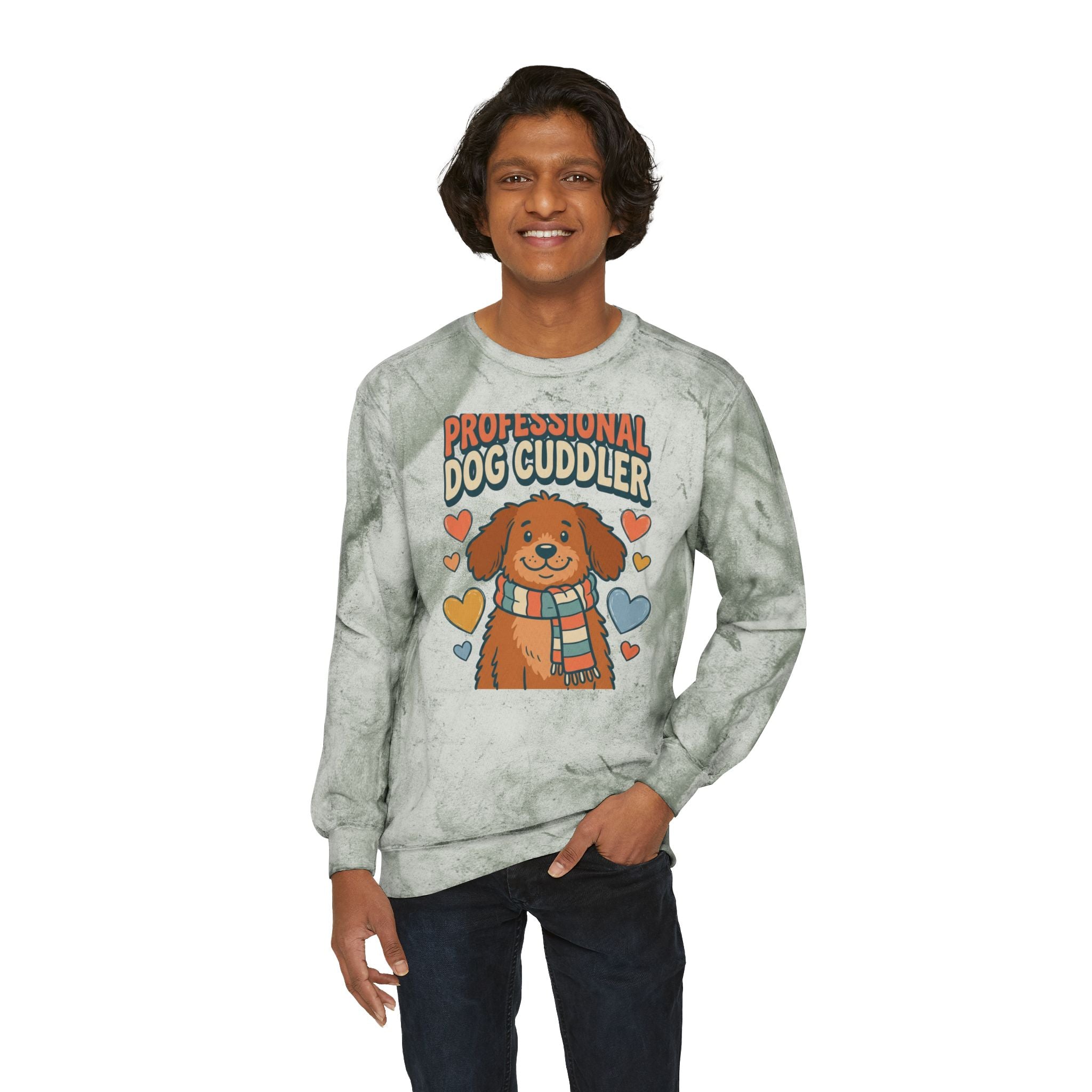 Professional Dog Cuddler Crewneck | Dog Mom Comfort Colors Sweatshirt