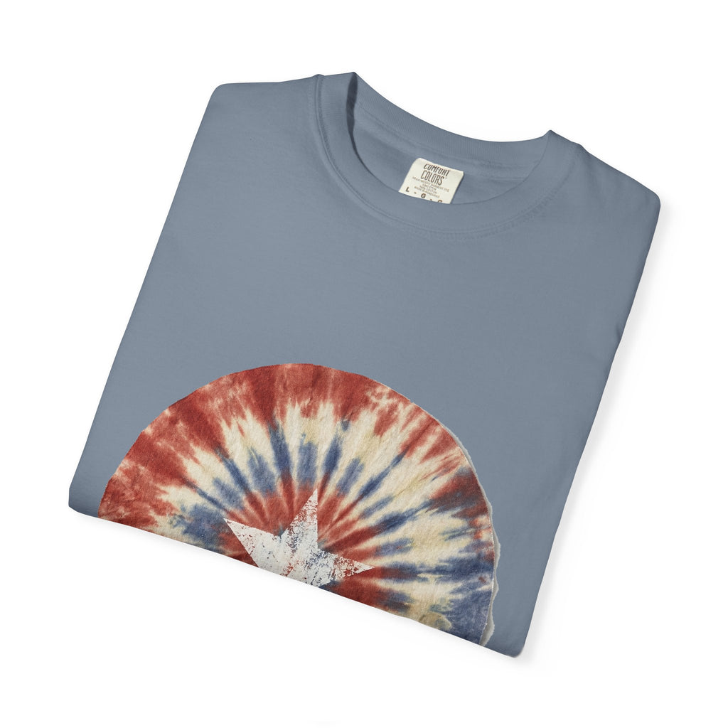 Tie-Dye Stars & Stripes Garment-Dyed Tee | Comfort Colors | 4th of July USA 250